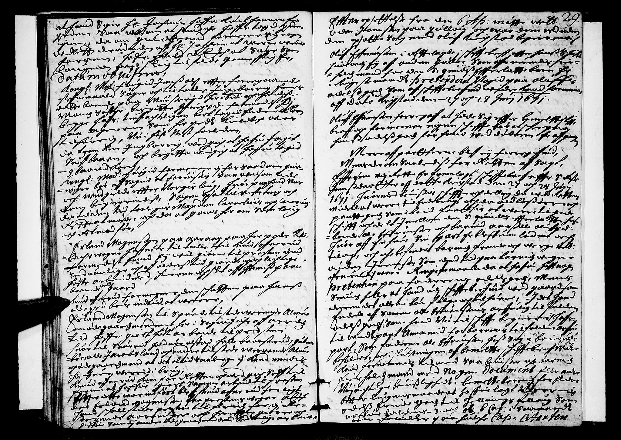 Lier, Røyken og Hurum sorenskriveri, AV/SAKO-A-89/F/Fa/L0017: Tingbok, 1676, p. 29