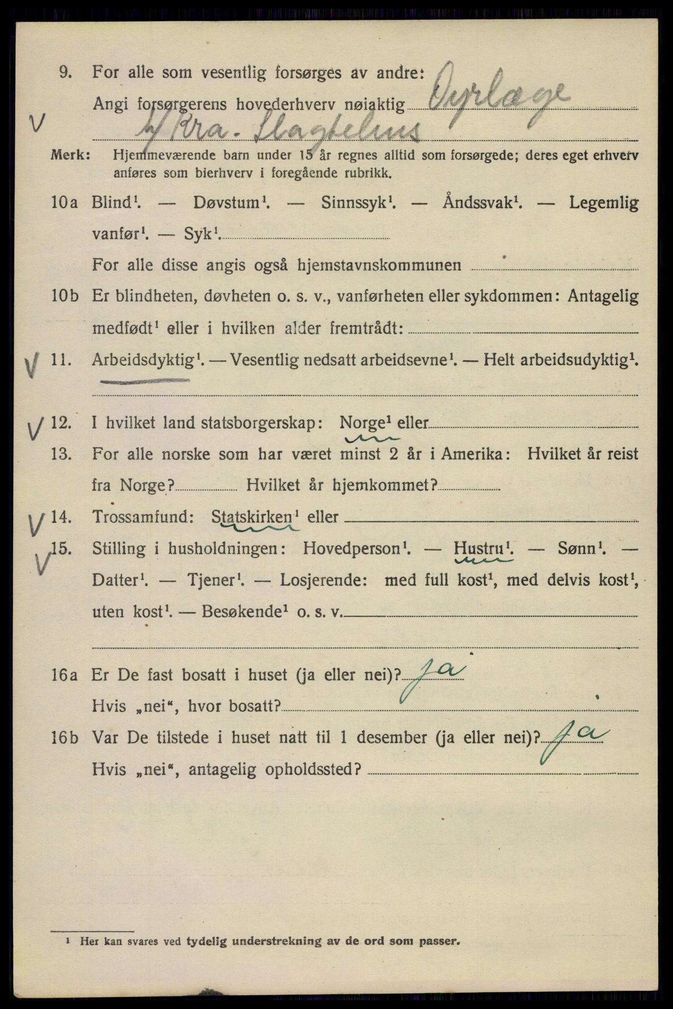 SAO, 1920 census for Kristiania, 1920, p. 323466