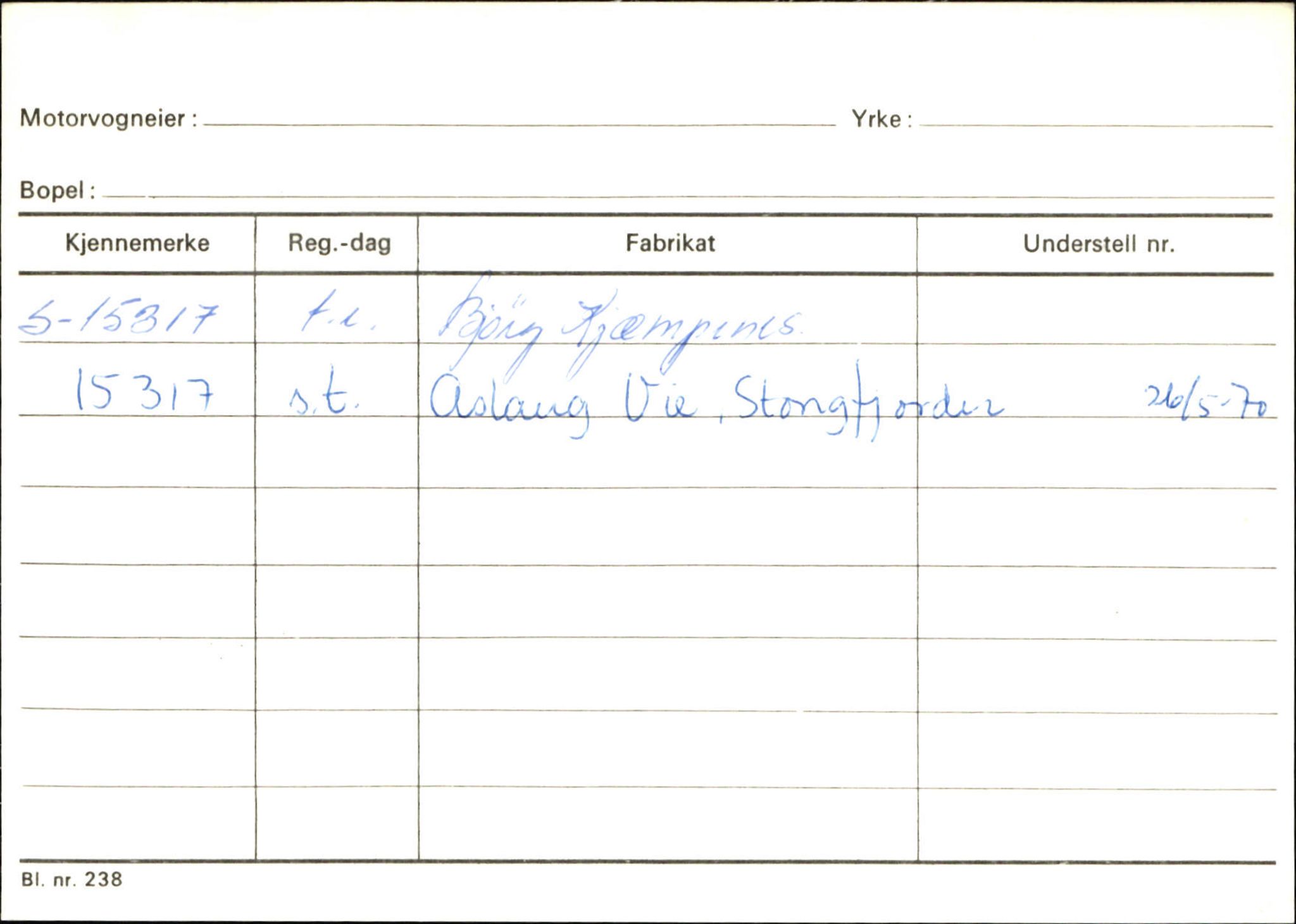 Statens vegvesen, Sogn og Fjordane vegkontor, AV/SAB-A-5301/4/F/L0132: Eigarregister Askvoll A-Å. Balestrand A-Å, 1945-1975, p. 388