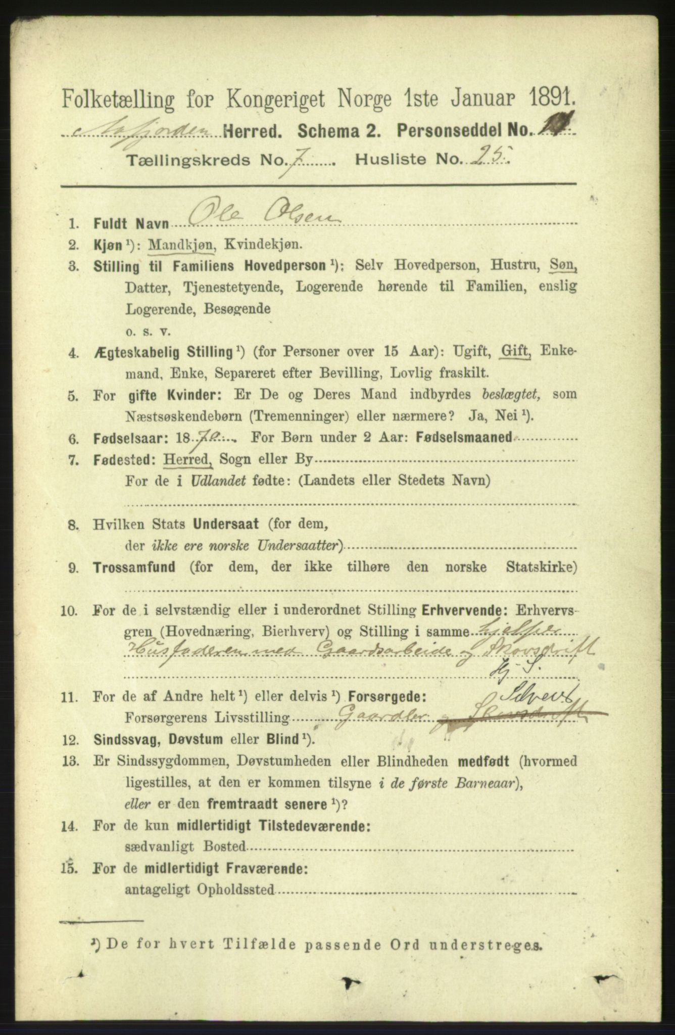 RA, 1891 census for 1630 Åfjord, 1891, p. 1921