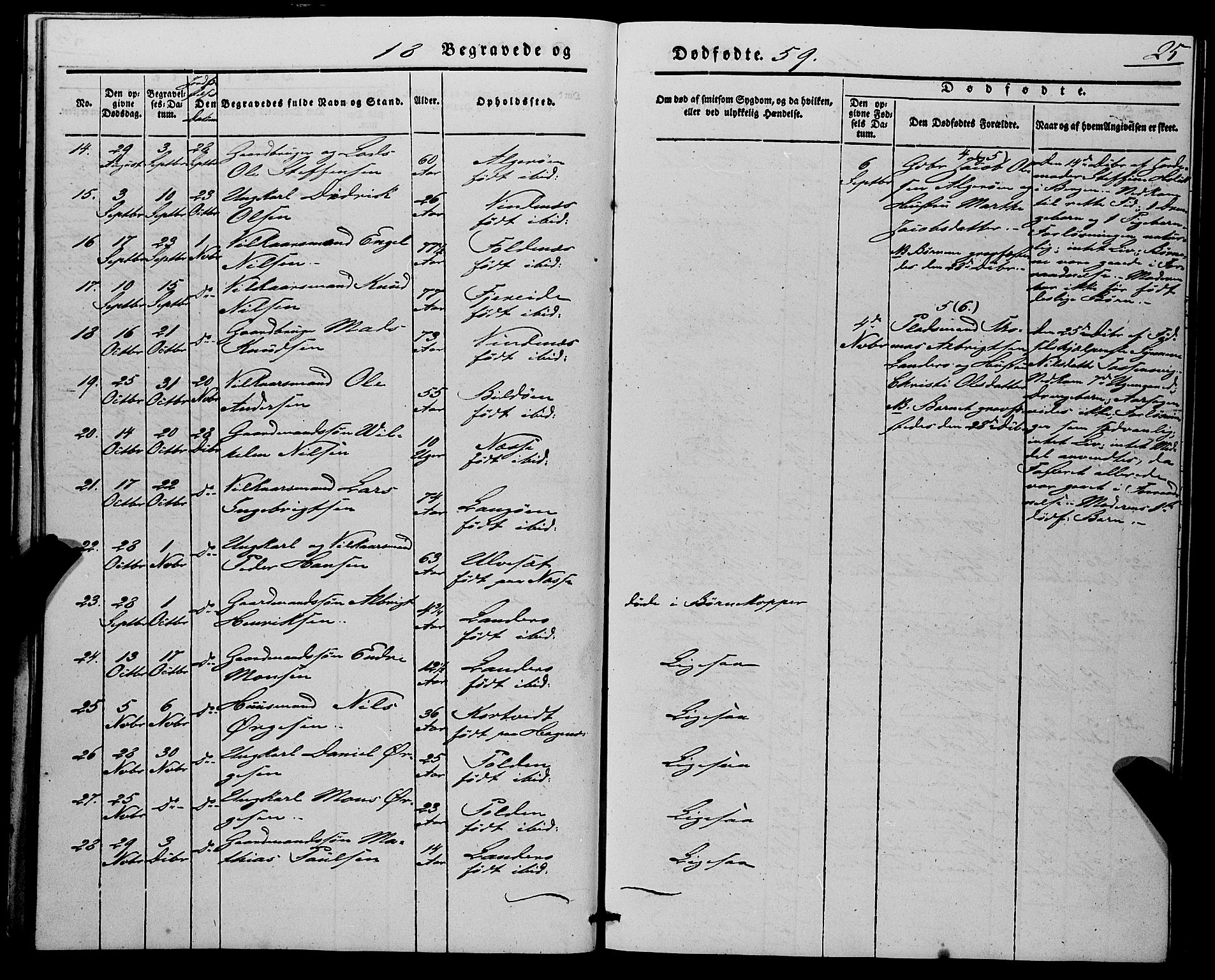 Fjell sokneprestembete, AV/SAB-A-75301/H/Haa: Parish register (official) no. A 7, 1847-1877, p. 25