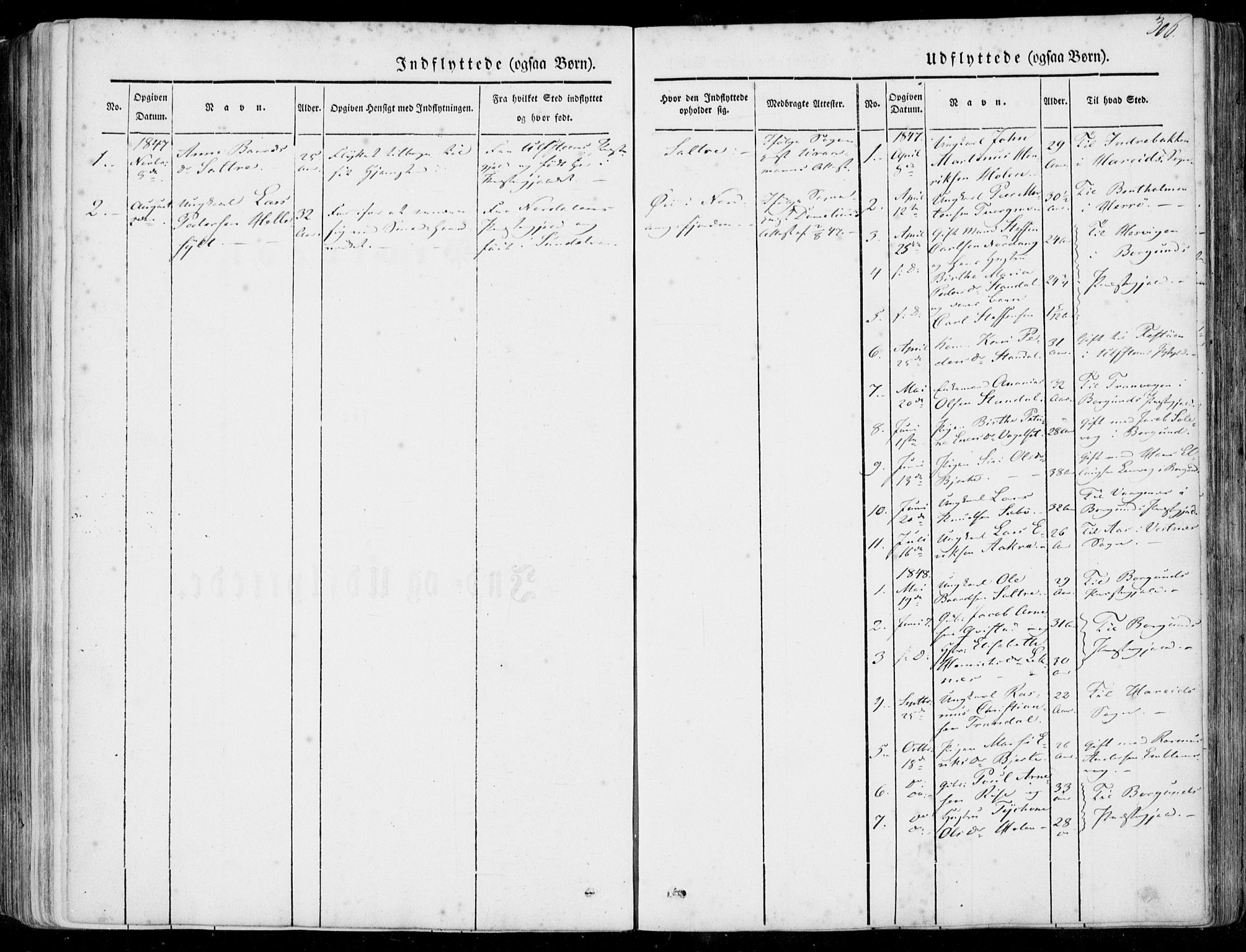 Ministerialprotokoller, klokkerbøker og fødselsregistre - Møre og Romsdal, AV/SAT-A-1454/515/L0209: Parish register (official) no. 515A05, 1847-1868, p. 306