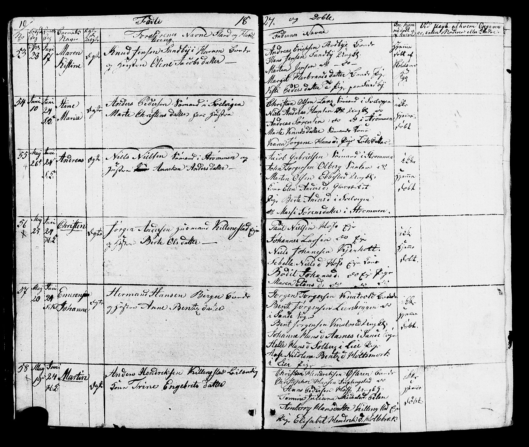 Hurum kirkebøker, SAKO/A-229/G/Ga/L0002: Parish register (copy) no. I 2, 1827-1857, p. 10