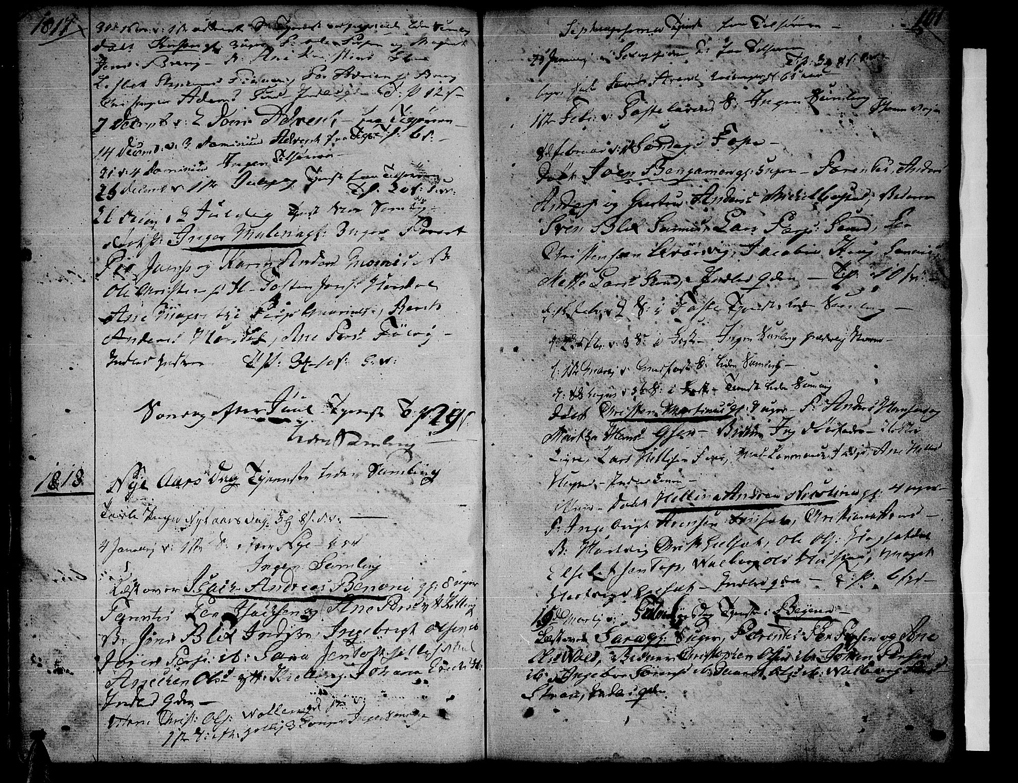 Ministerialprotokoller, klokkerbøker og fødselsregistre - Nordland, SAT/A-1459/805/L0095: Parish register (official) no. 805A02, 1805-1826, p. 101