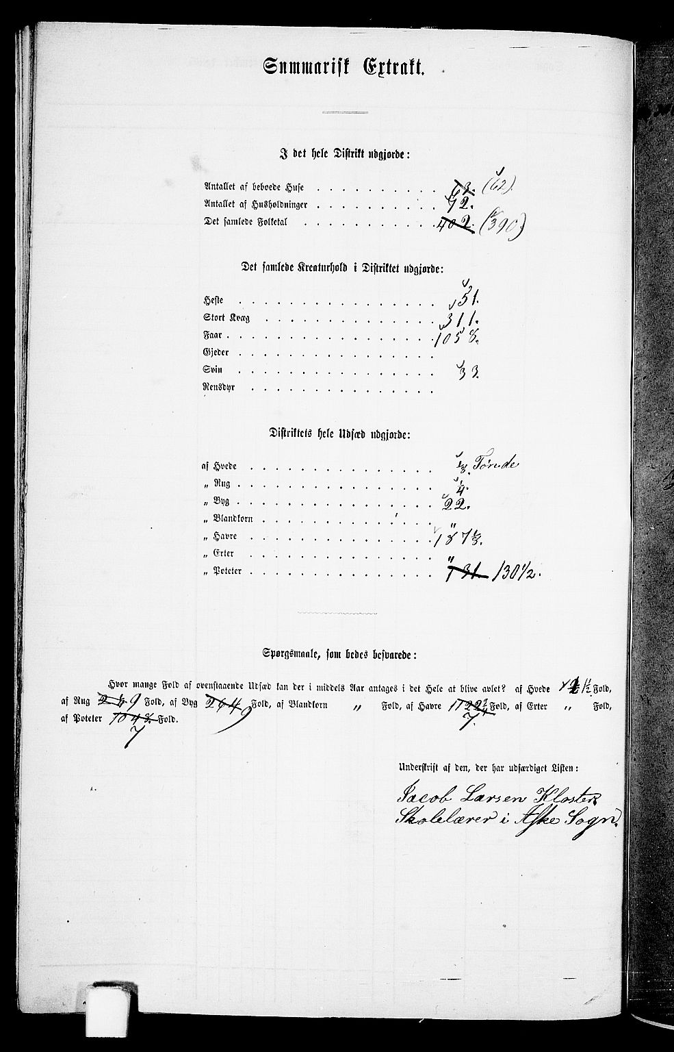 RA, 1865 census for Rennesøy, 1865, p. 87