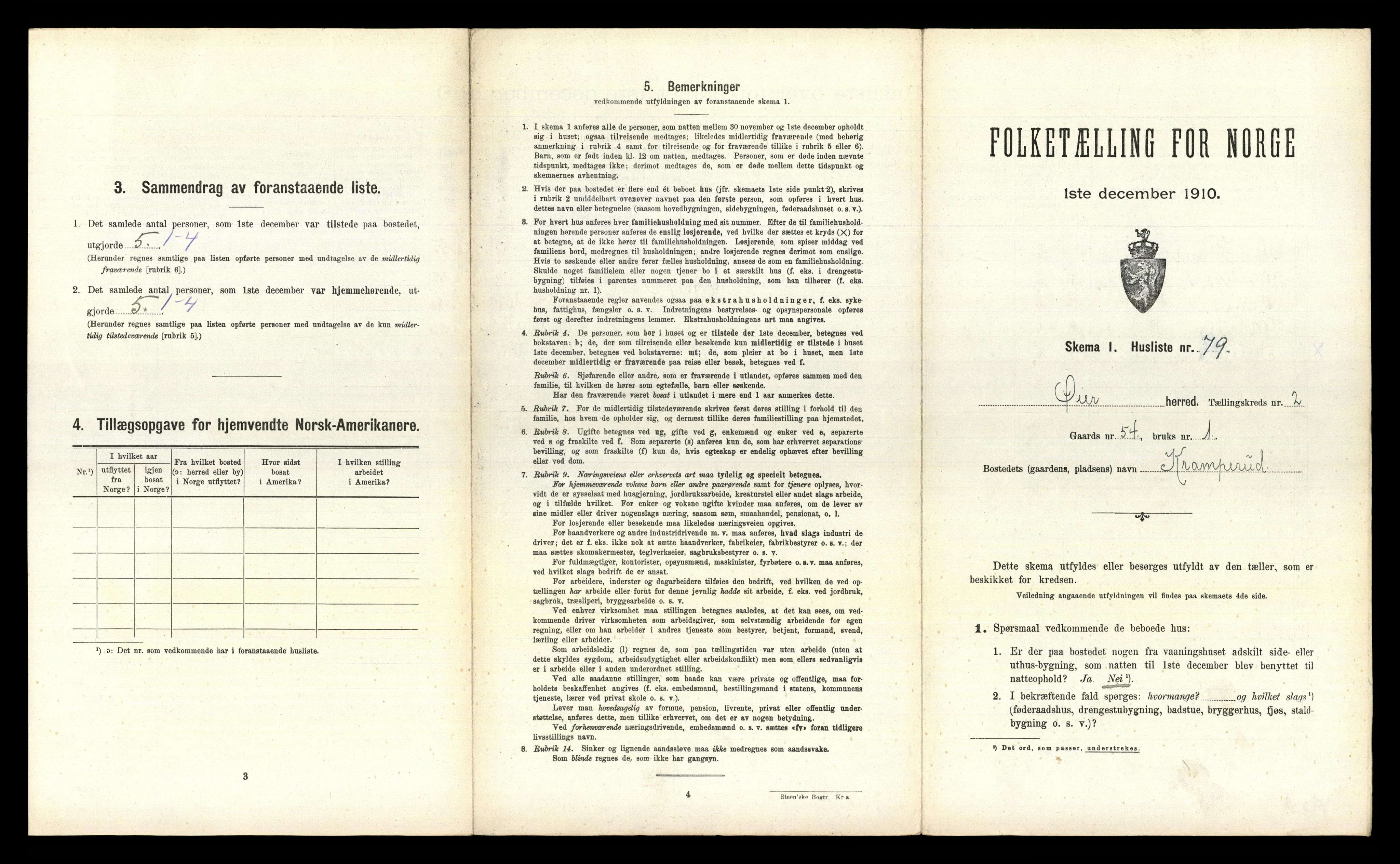 RA, 1910 census for Øyer, 1910, p. 333