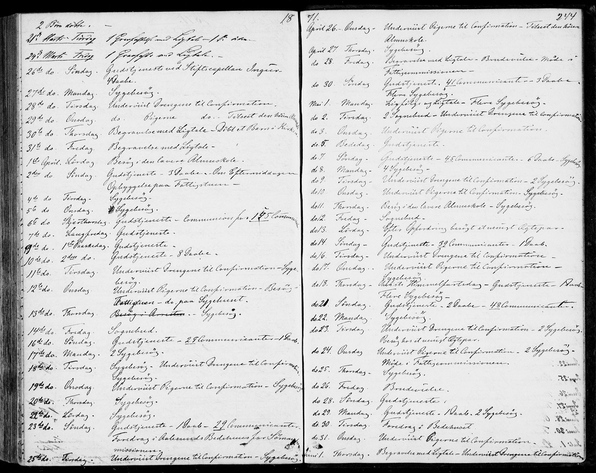 Ministerialprotokoller, klokkerbøker og fødselsregistre - Møre og Romsdal, SAT/A-1454/529/L0452: Parish register (official) no. 529A02, 1864-1871, p. 244