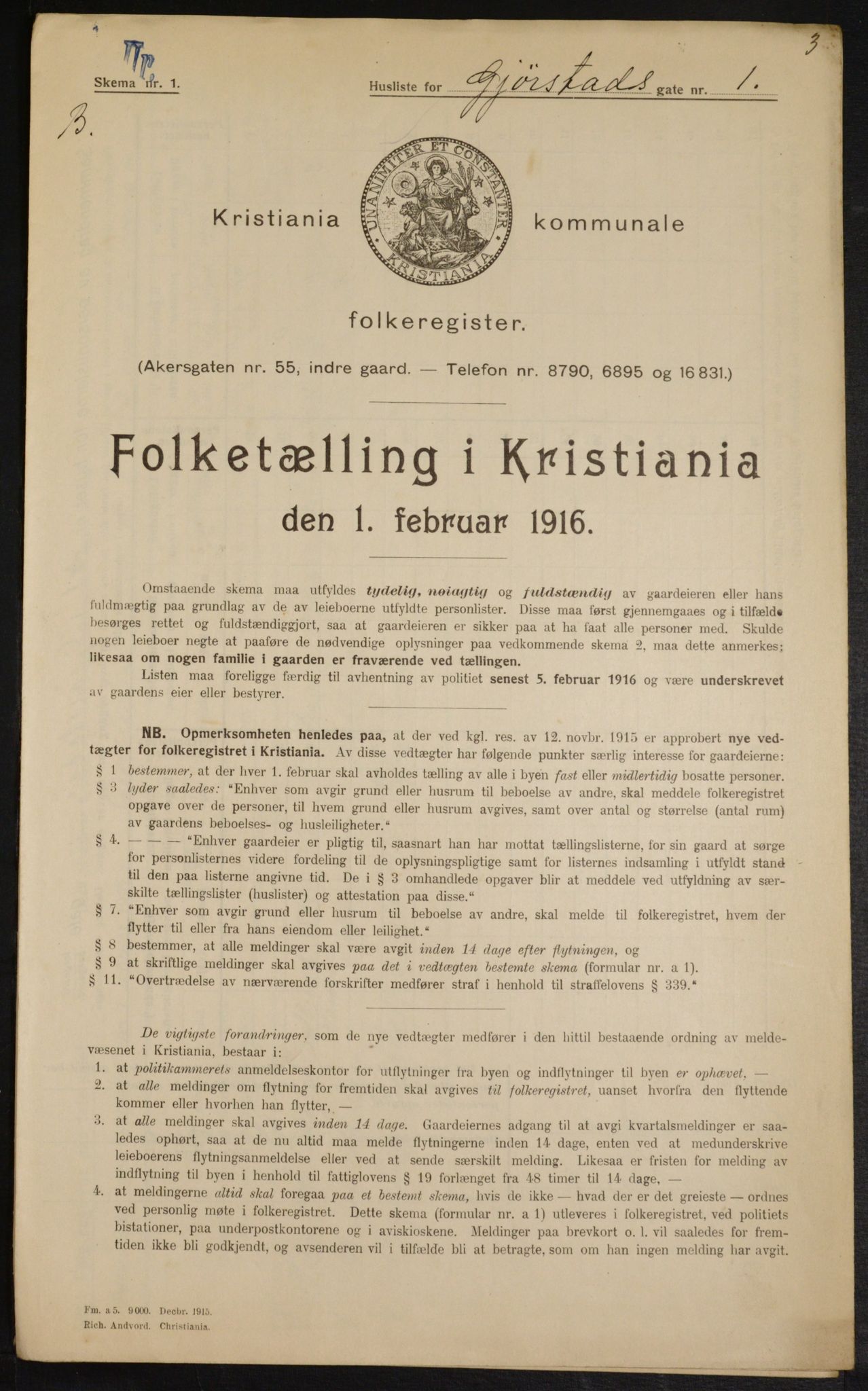 OBA, Municipal Census 1916 for Kristiania, 1916, p. 29869