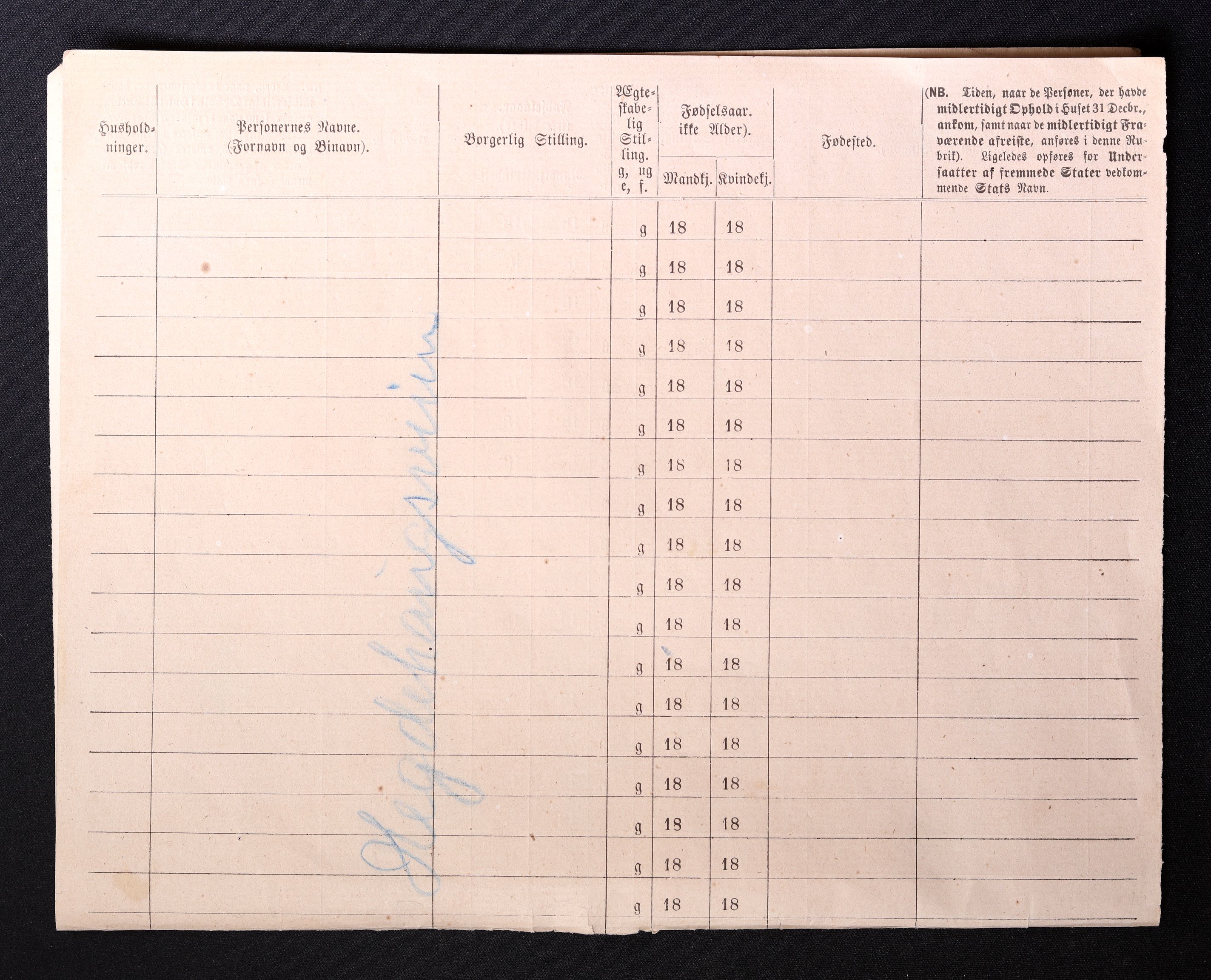 RA, 1870 census for 0301 Kristiania, 1870, p. 1255