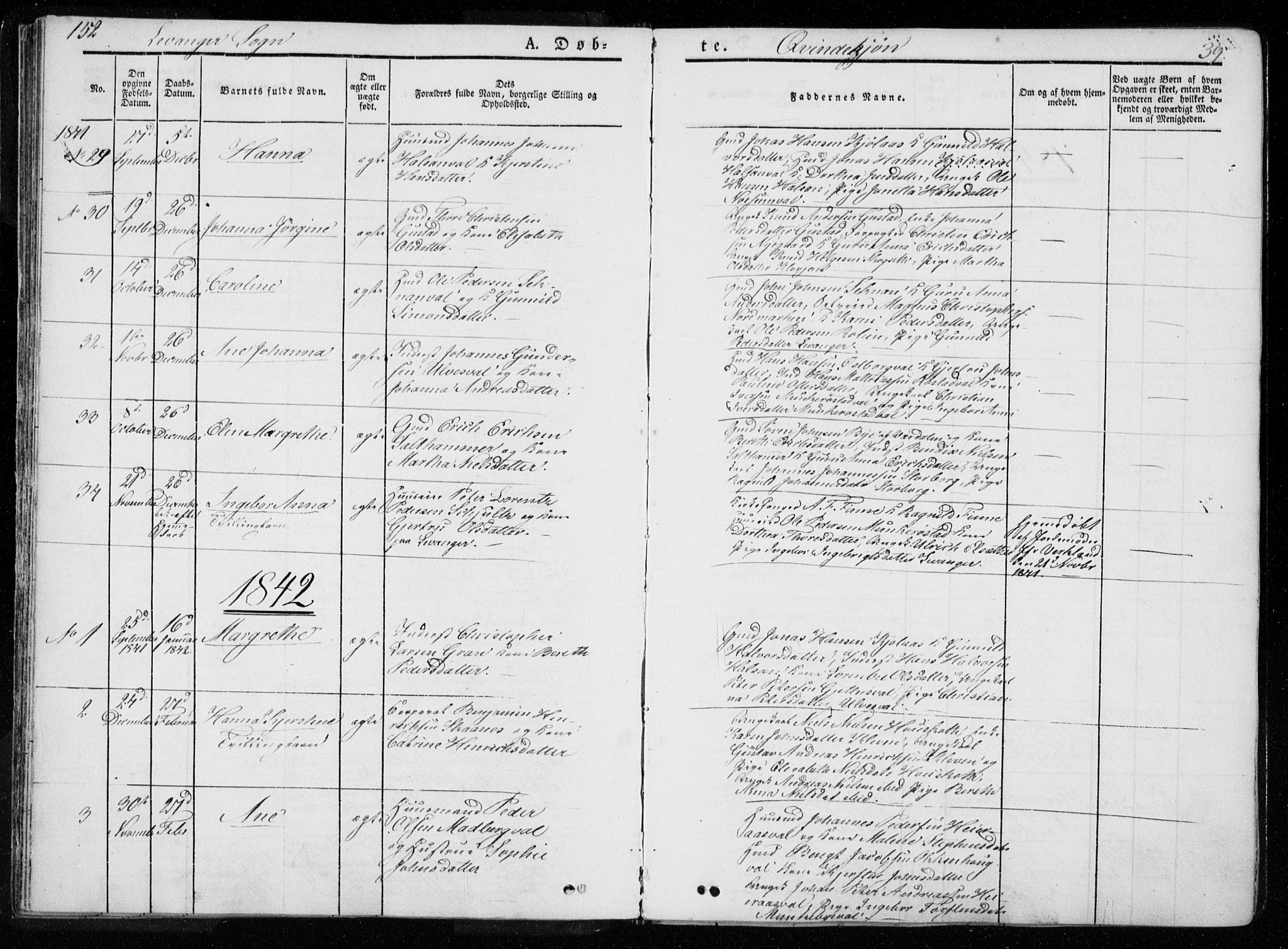 Ministerialprotokoller, klokkerbøker og fødselsregistre - Nord-Trøndelag, SAT/A-1458/720/L0183: Parish register (official) no. 720A01, 1836-1855, p. 39