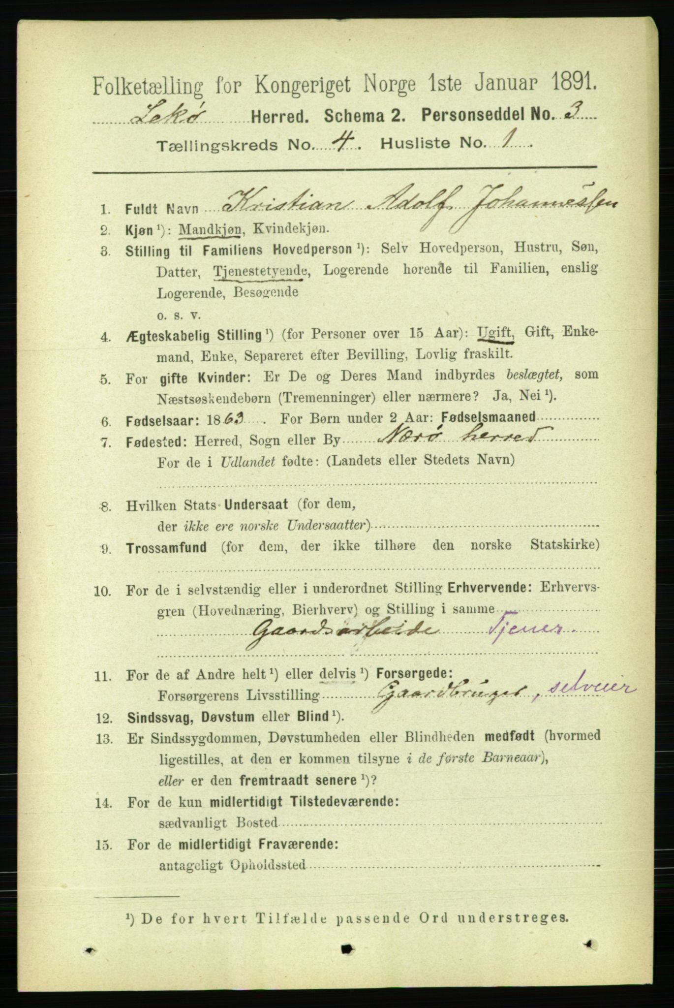 RA, 1891 census for 1755 Leka, 1891, p. 1918