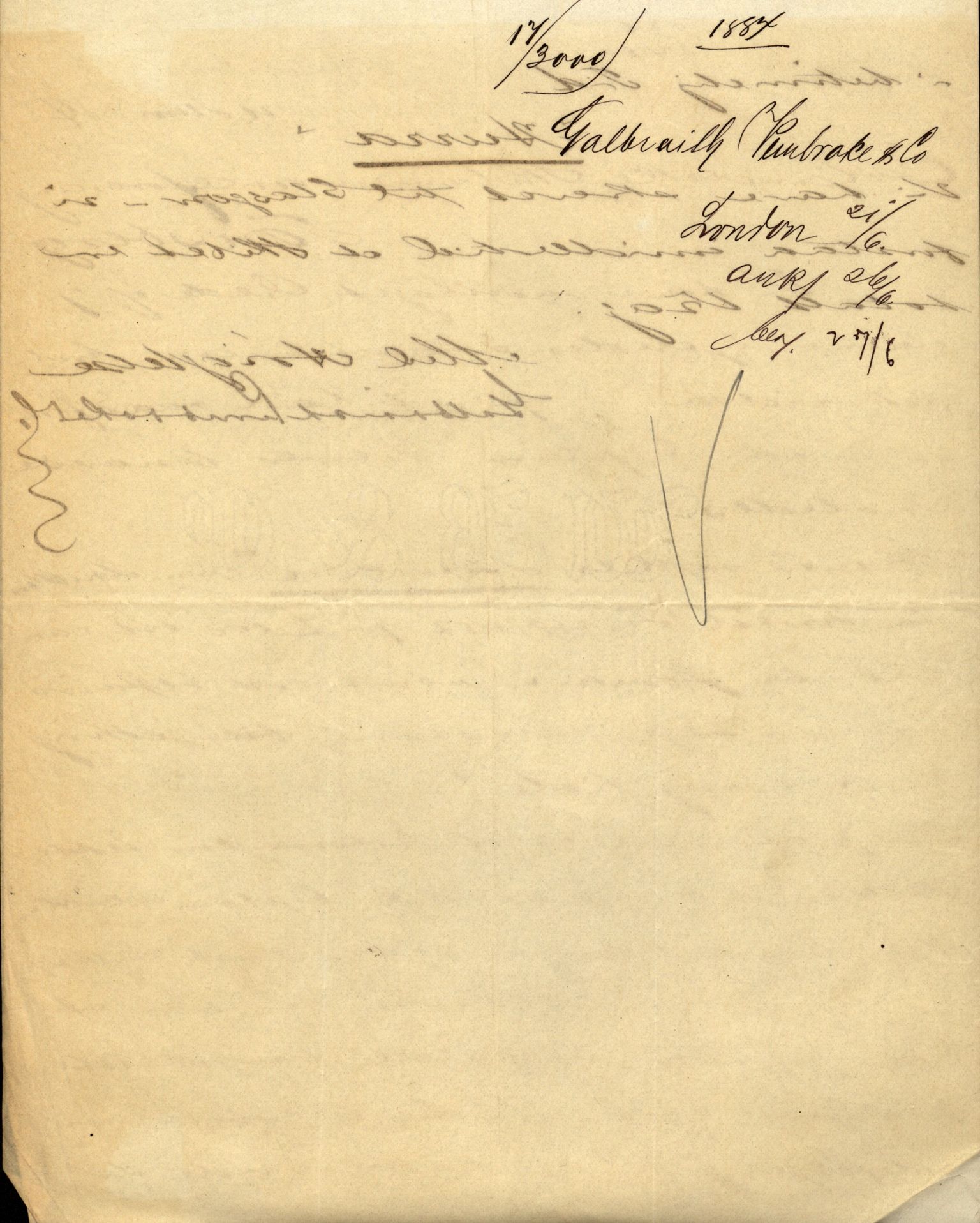 Pa 63 - Østlandske skibsassuranceforening, VEMU/A-1079/G/Ga/L0016/0015: Havaridokumenter / St. Lawrence, Poseidon, Snap, Josephine, Triton, 1883, p. 5