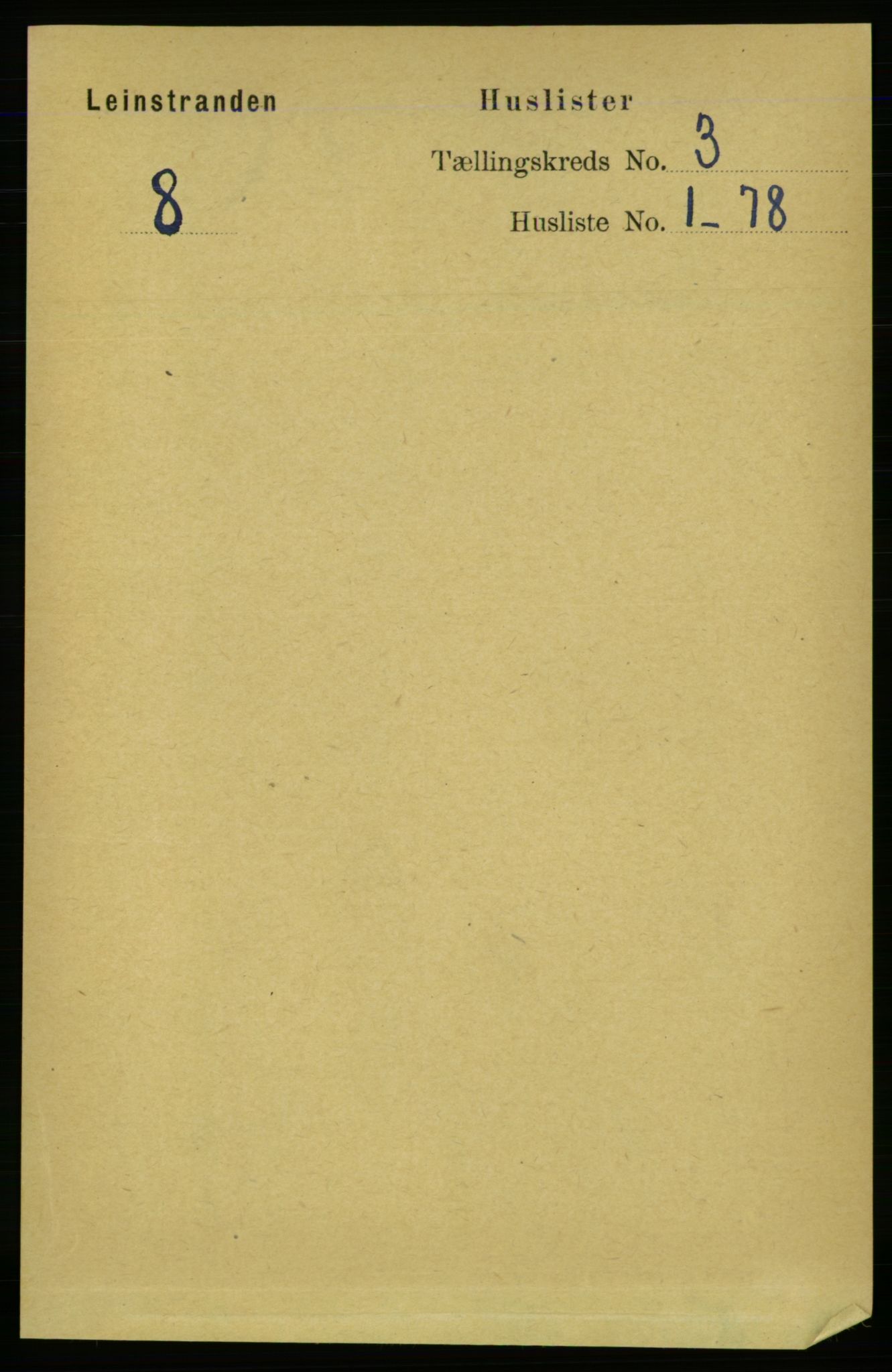 RA, 1891 census for 1654 Leinstrand, 1891, p. 925