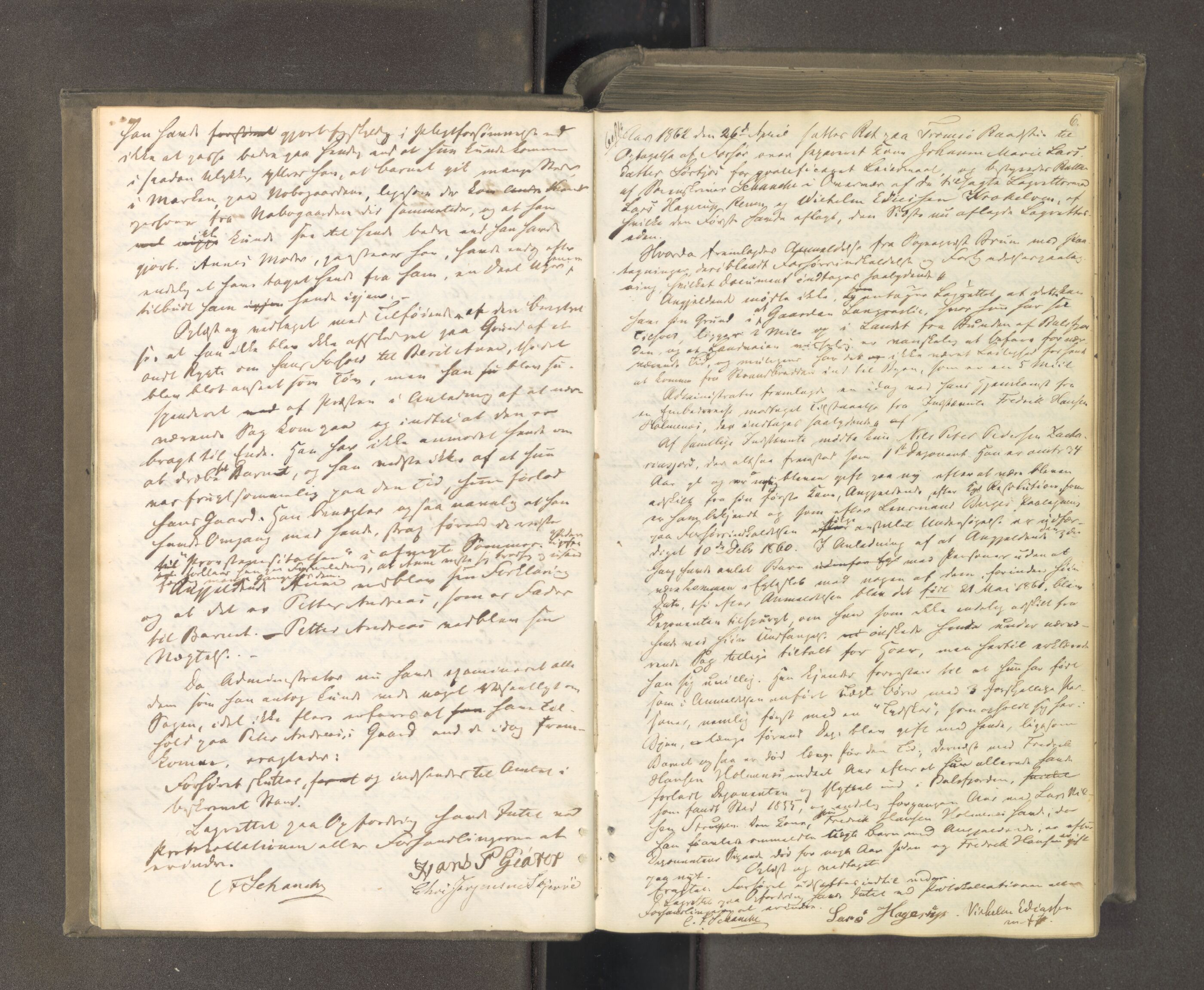 Tromsø sorenskriveri 1855-, AV/SATØ-S-0050/F/Fe/L0126: Ekstrarettsprotokoll med register, 1862-1864, p. 5b-6a
