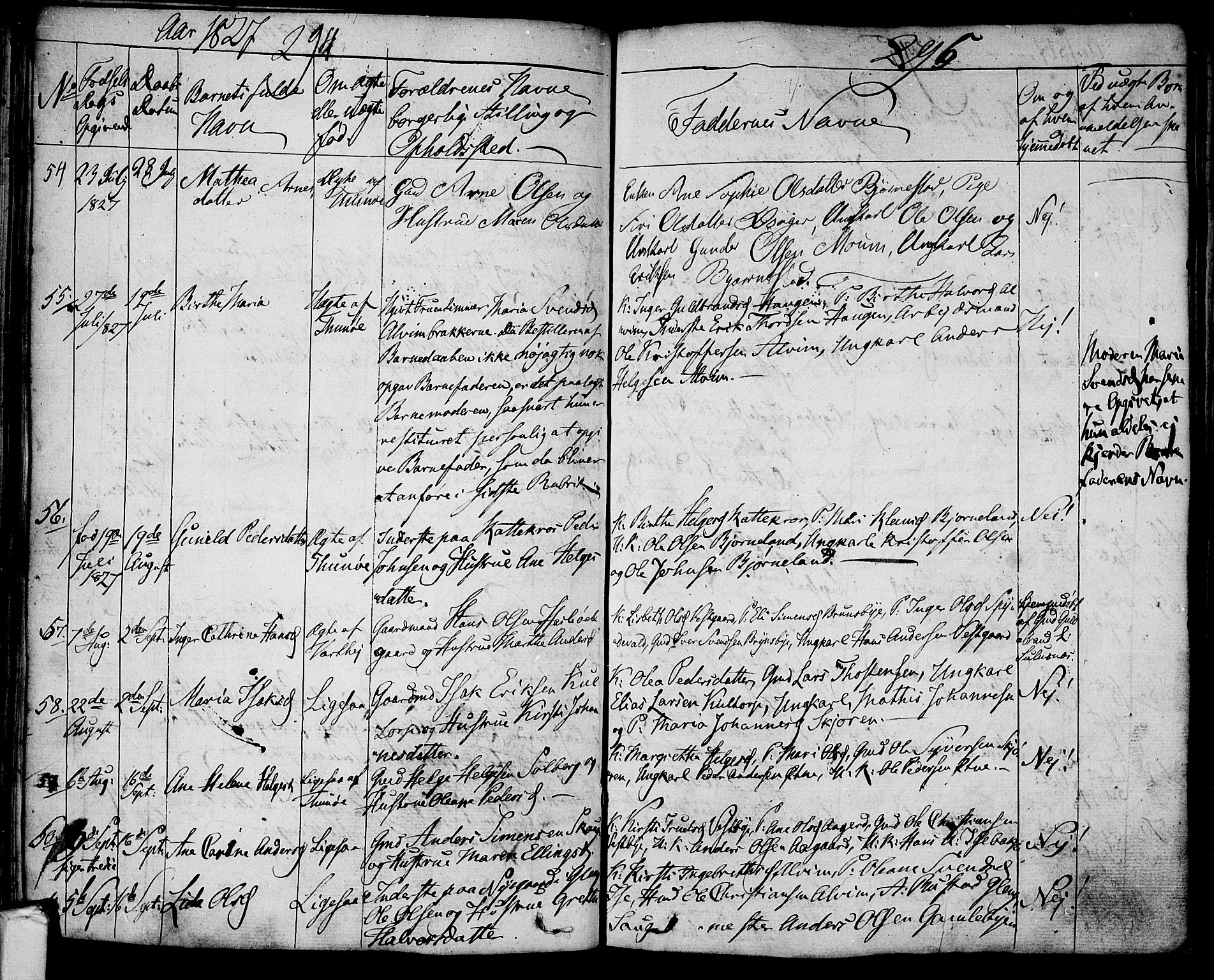 Tune prestekontor Kirkebøker, SAO/A-2007/F/Fa/L0006: Parish register (official) no. 6, 1823-1831, p. 294-295