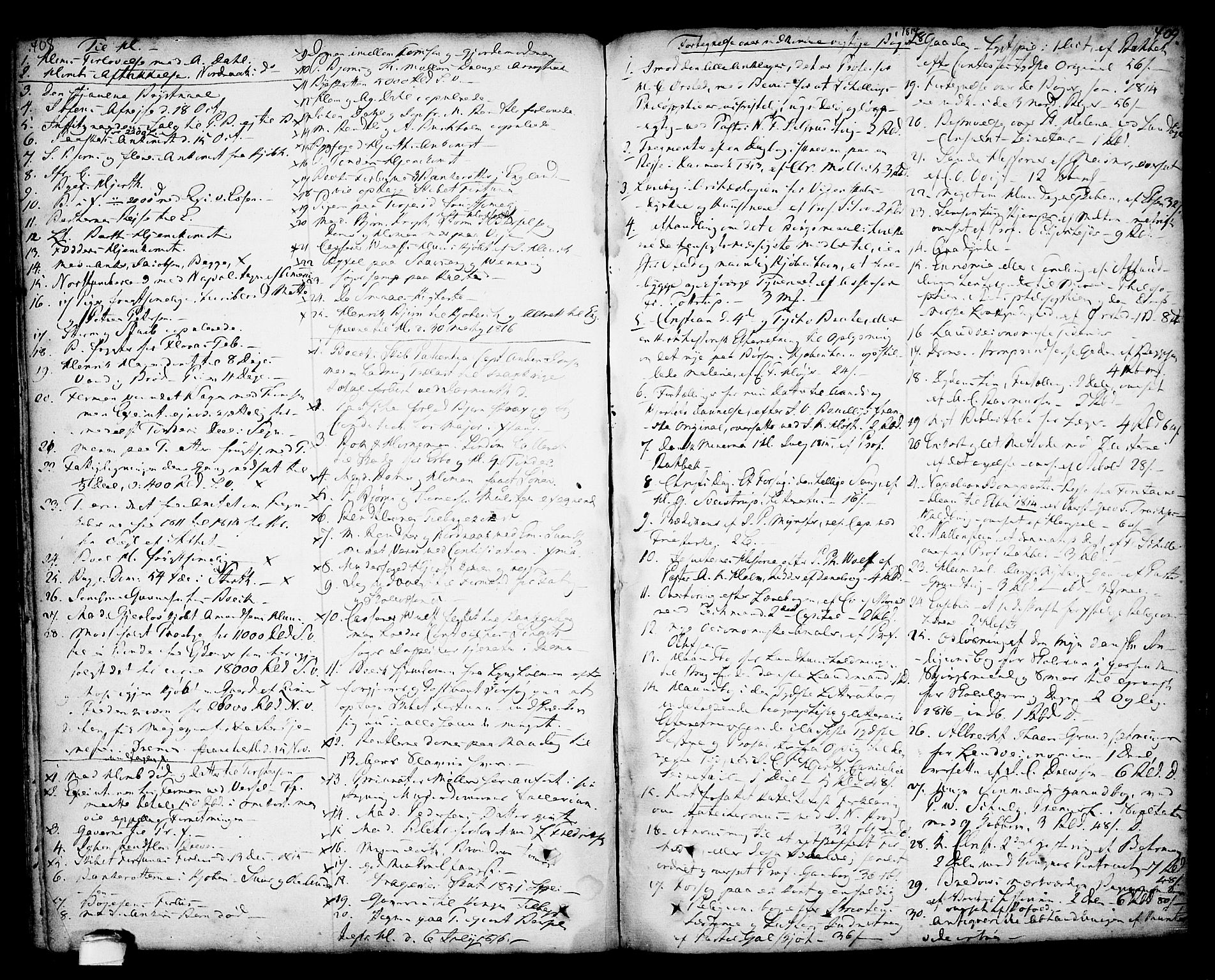 Kragerø kirkebøker, AV/SAKO-A-278/F/Fa/L0001: Parish register (official) no. 1, 1702-1766, p. 408-409