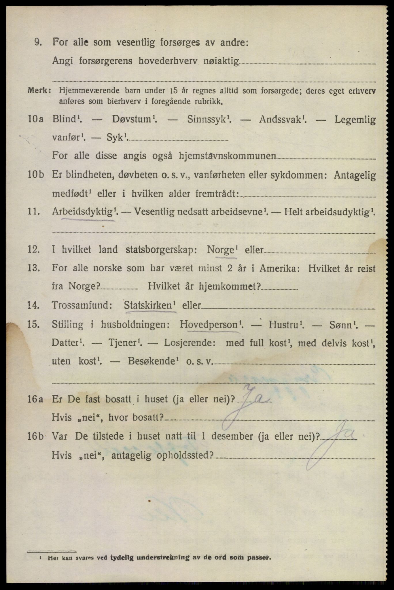 SAKO, 1920 census for Hurum, 1920, p. 10099