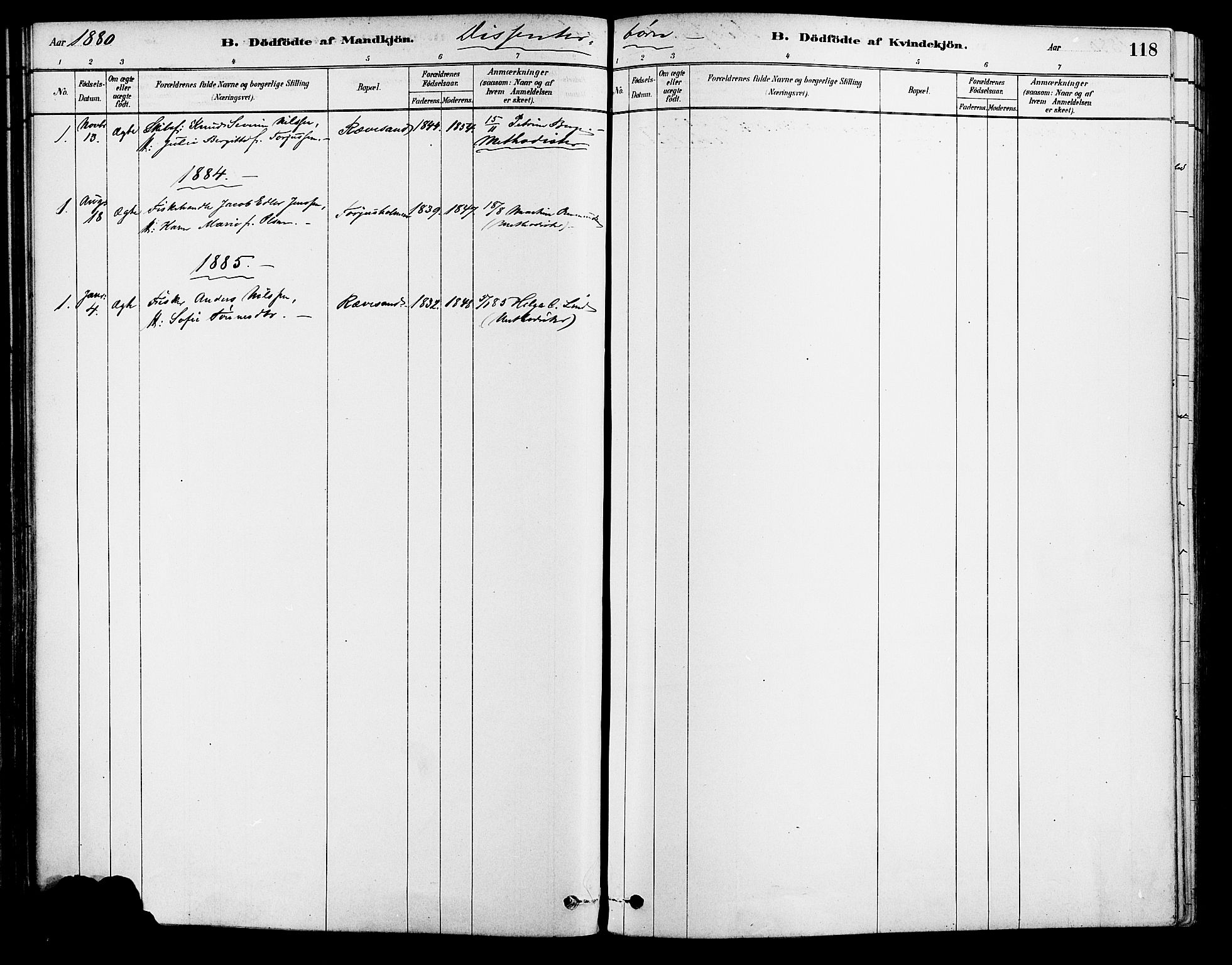 Tromøy sokneprestkontor, SAK/1111-0041/F/Fa/L0009: Parish register (official) no. A 9, 1878-1896, p. 118