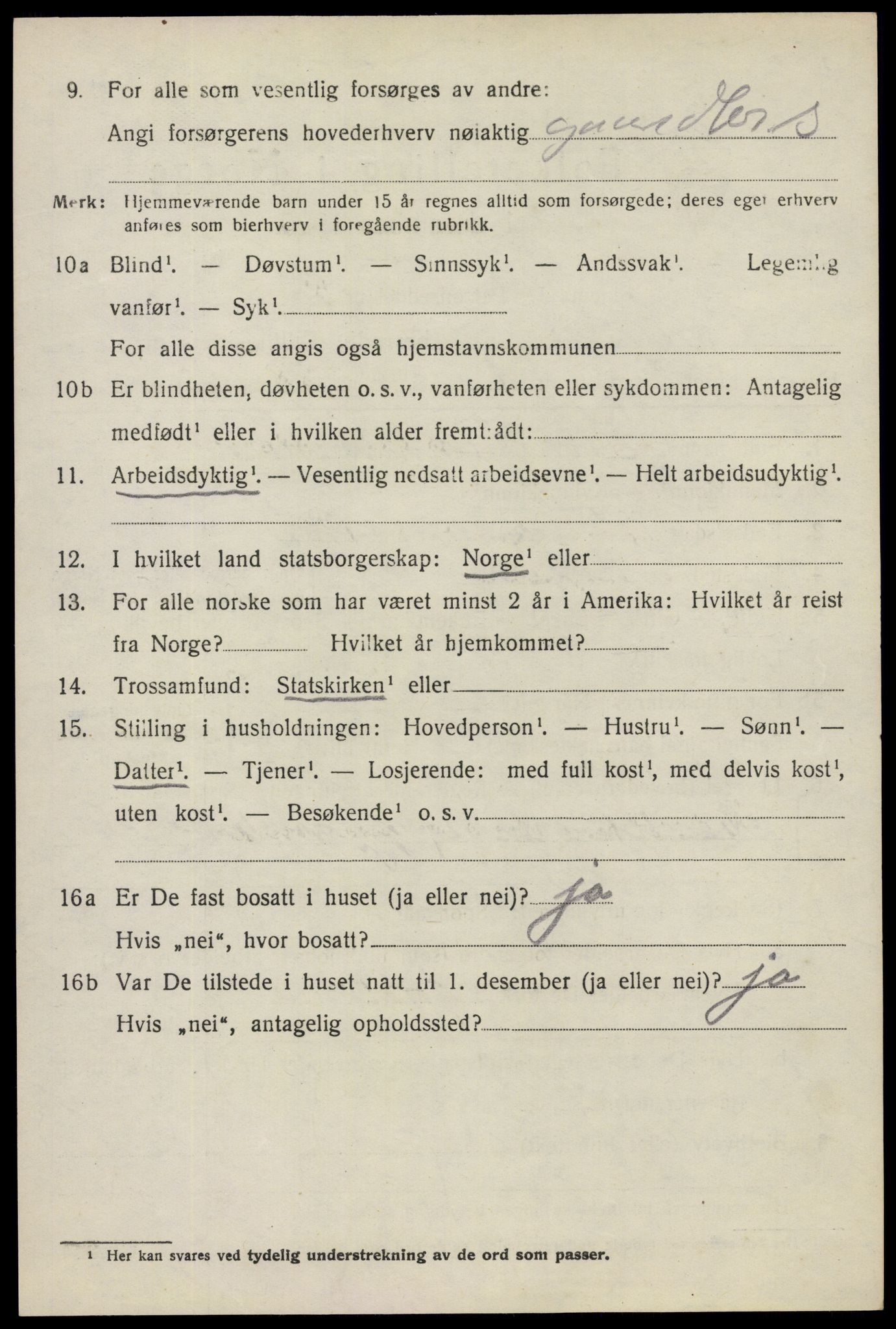 SAO, 1920 census for Mysen, 1920, p. 938