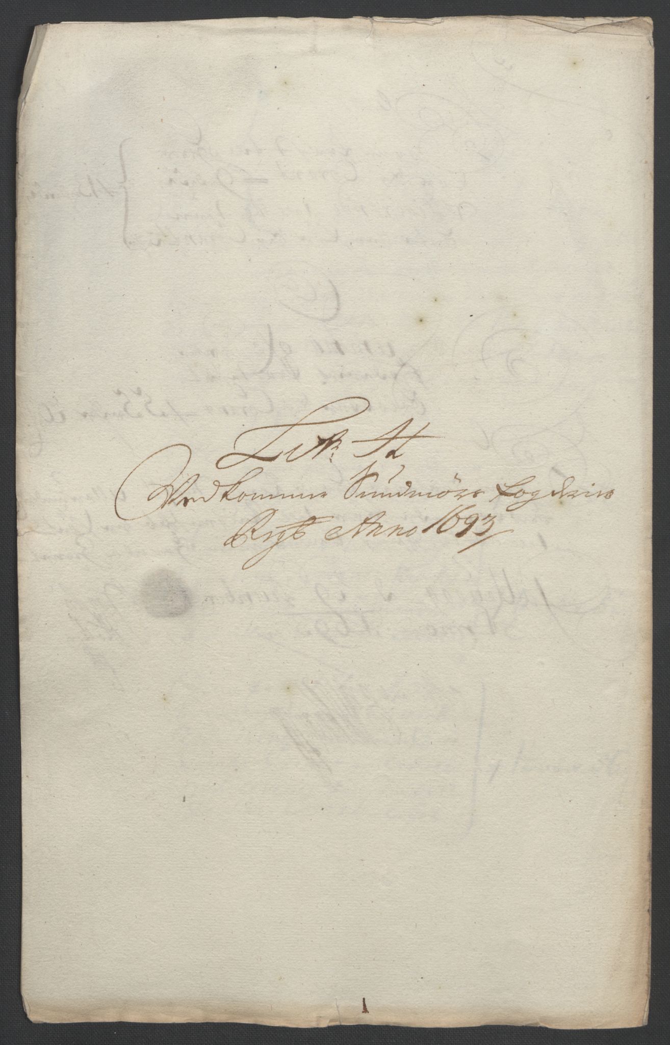 Rentekammeret inntil 1814, Reviderte regnskaper, Fogderegnskap, RA/EA-4092/R54/L3554: Fogderegnskap Sunnmøre, 1691-1693, p. 516