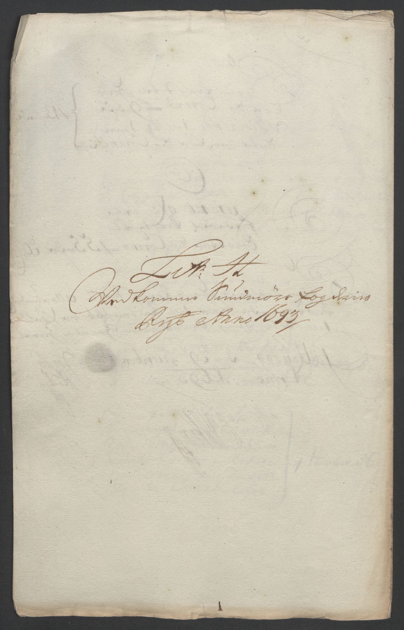 Rentekammeret inntil 1814, Reviderte regnskaper, Fogderegnskap, AV/RA-EA-4092/R54/L3554: Fogderegnskap Sunnmøre, 1691-1693, p. 516