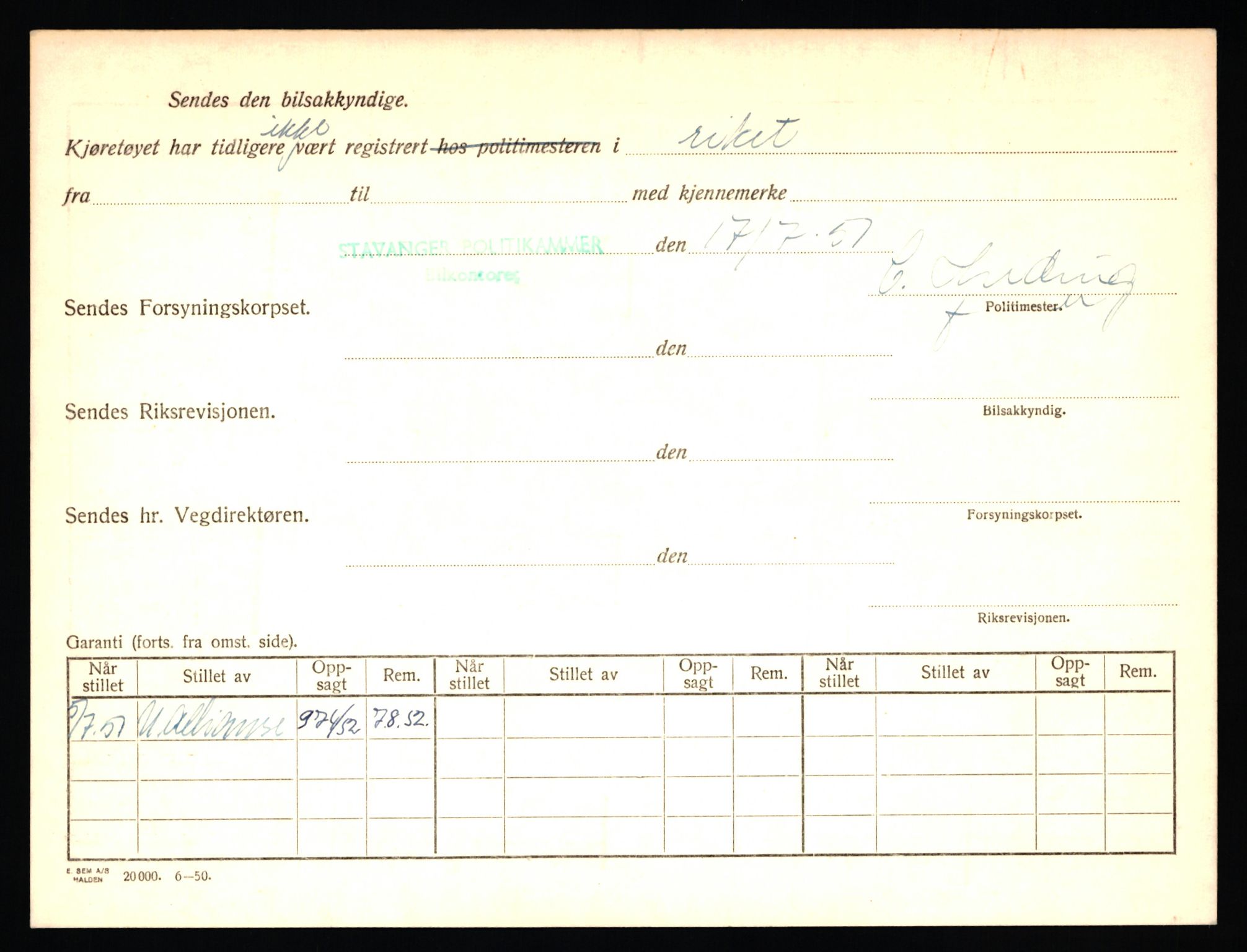 Stavanger trafikkstasjon, AV/SAST-A-101942/0/F/L0011: L-3700 - L-4199, 1930-1971, p. 210