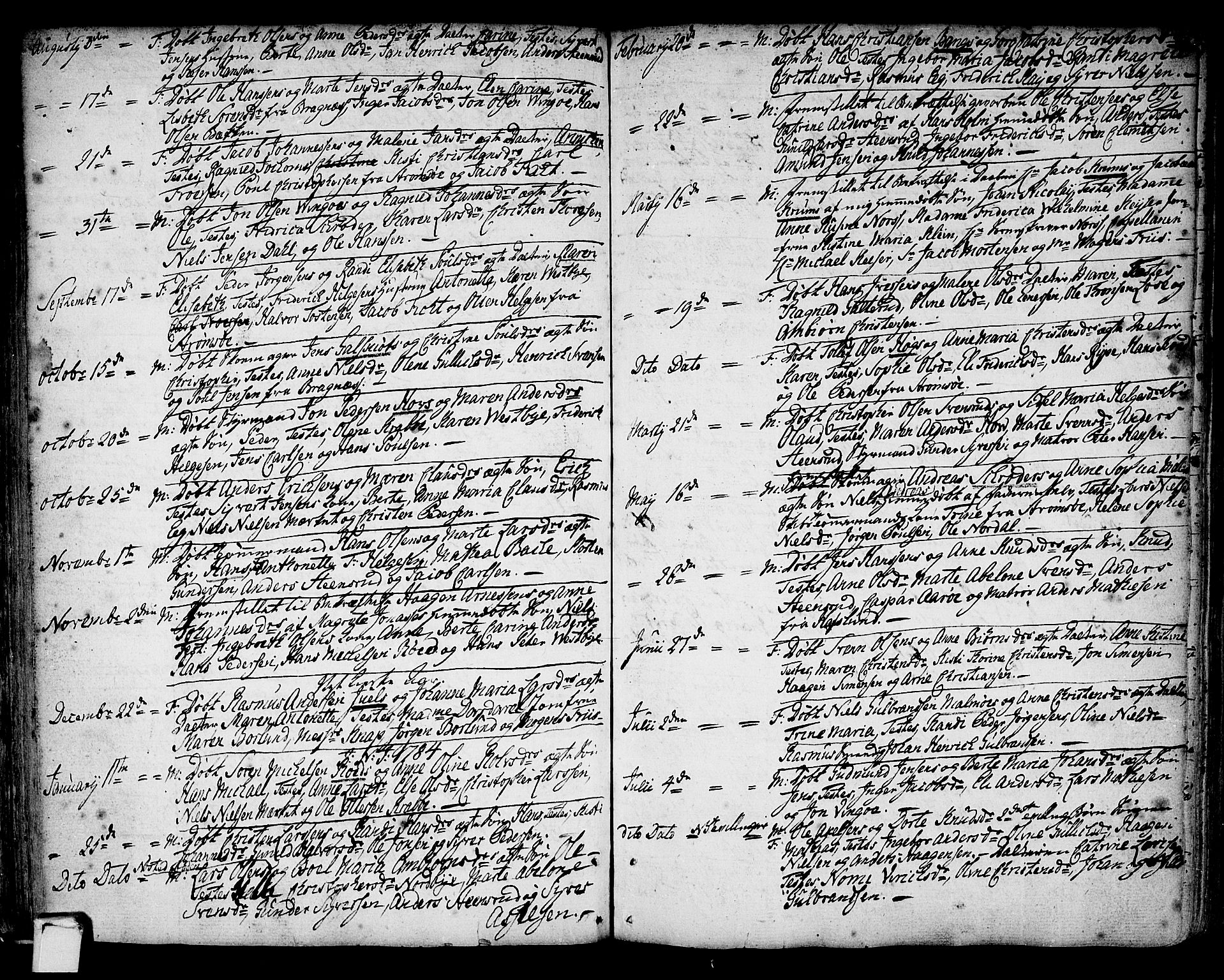 Strømsø kirkebøker, SAKO/A-246/F/Fb/L0002: Parish register (official) no. II 2, 1739-1814, p. 65