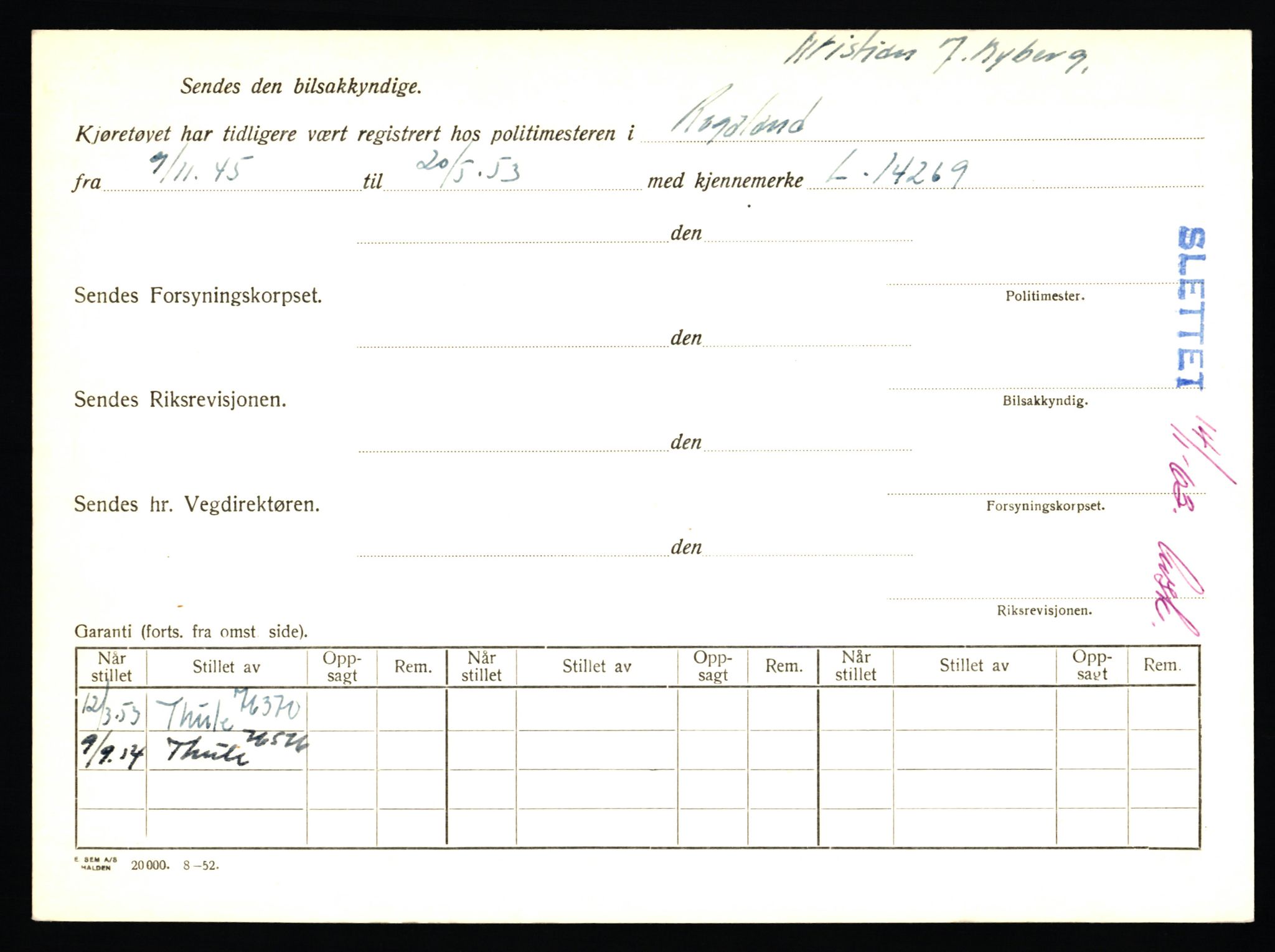 Stavanger trafikkstasjon, AV/SAST-A-101942/0/F/L0039: L-22300 - L-22799, 1930-1971, p. 1660