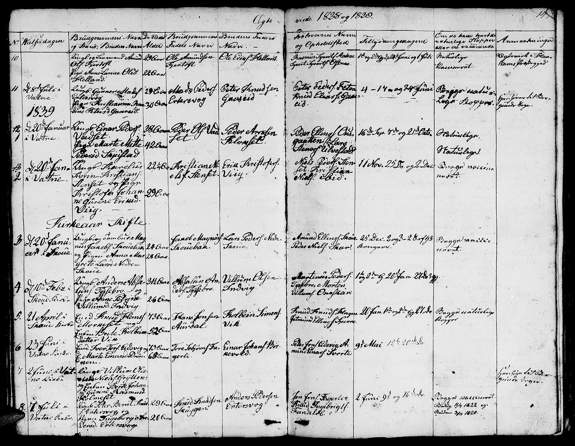 Ministerialprotokoller, klokkerbøker og fødselsregistre - Møre og Romsdal, AV/SAT-A-1454/524/L0361: Parish register (copy) no. 524C02, 1831-1840, p. 147