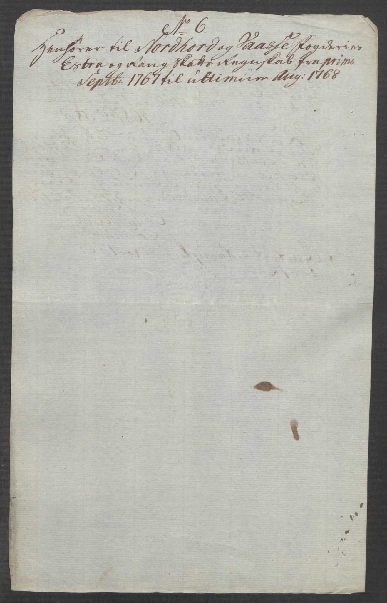 Rentekammeret inntil 1814, Reviderte regnskaper, Fogderegnskap, AV/RA-EA-4092/R51/L3303: Ekstraskatten Nordhordland og Voss, 1762-1772, p. 191