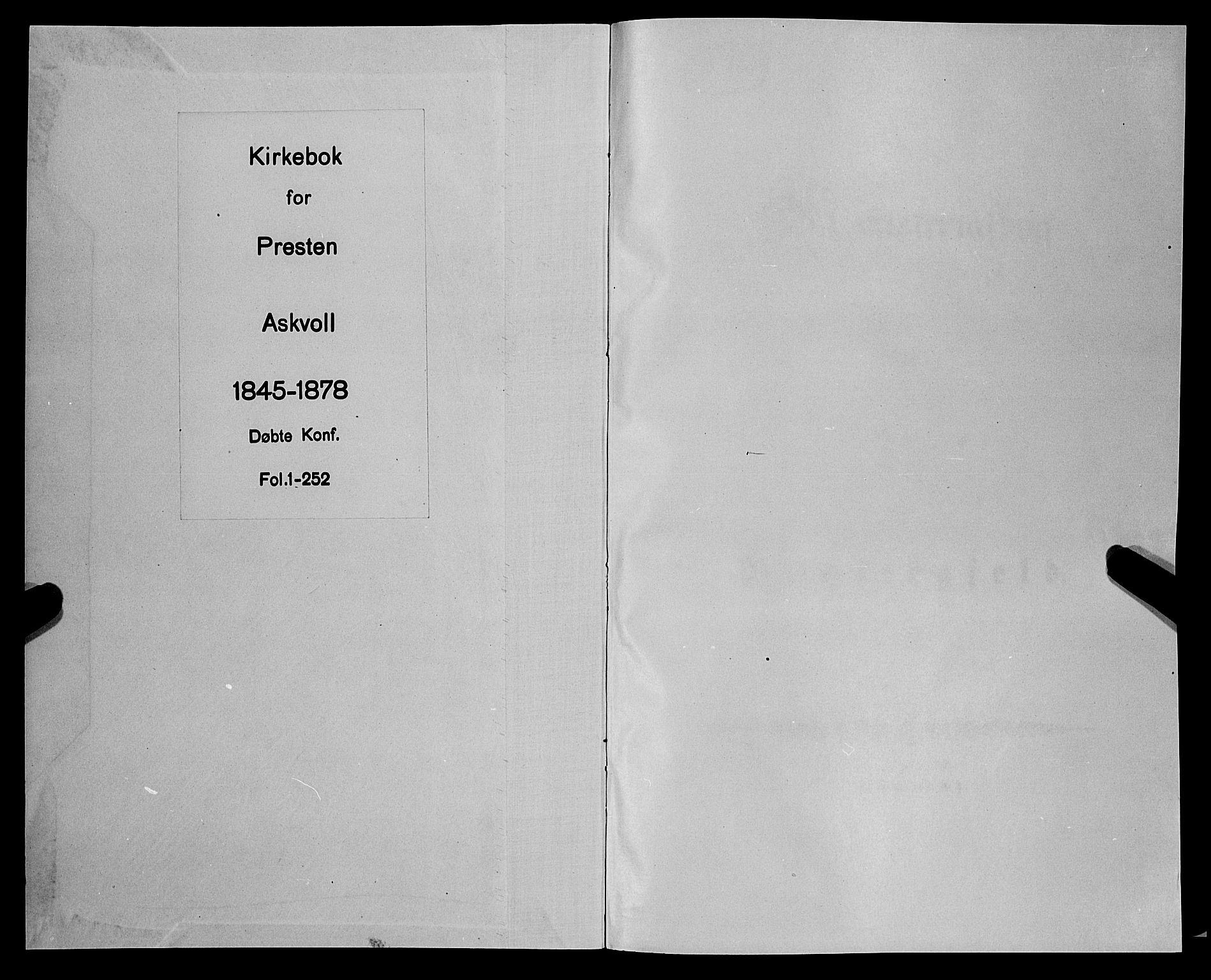 Askvoll sokneprestembete, AV/SAB-A-79501/H/Haa/Haaa/L0011/0001: Parish register (official) no. A 11 I, 1845-1864