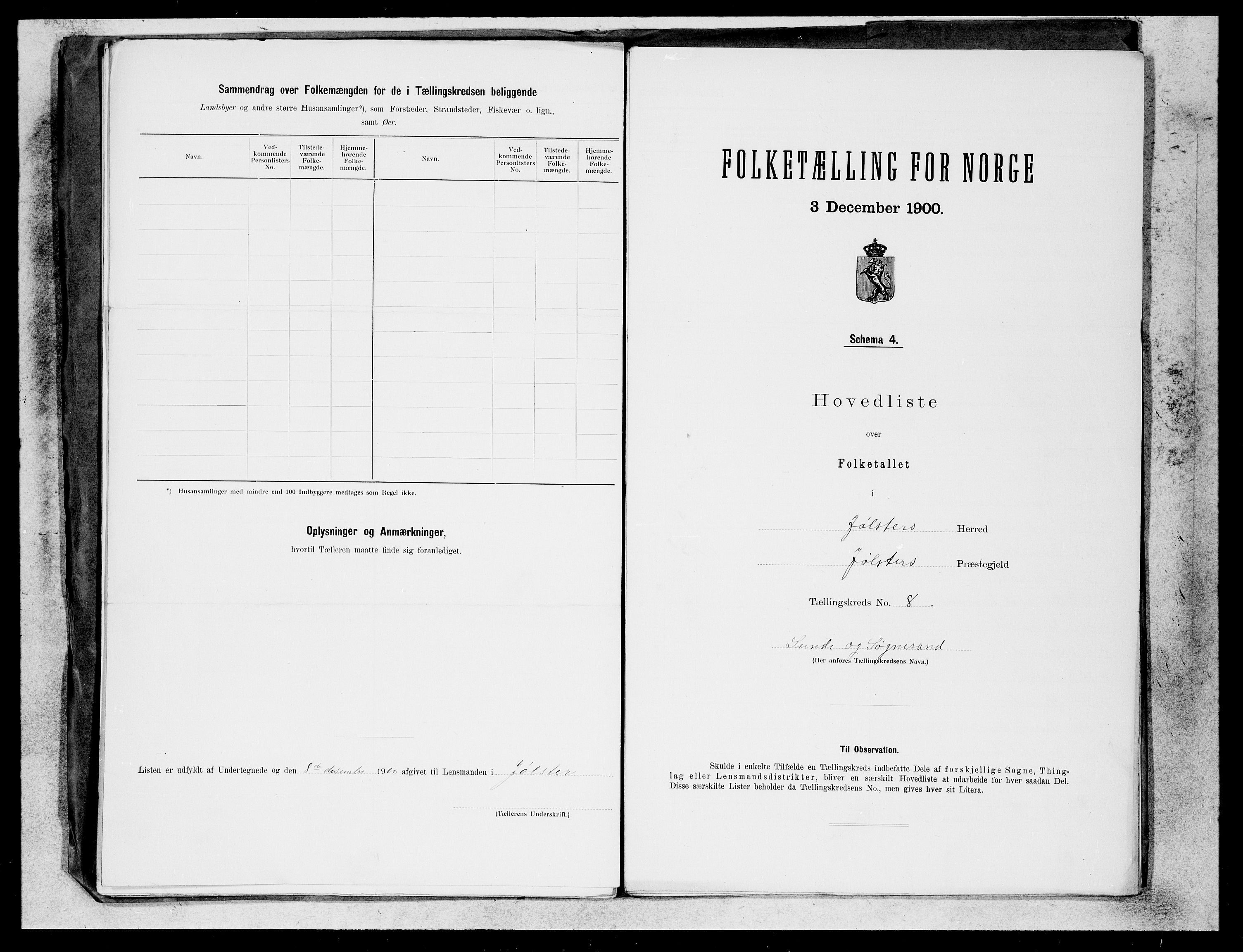 SAB, 1900 census for Jølster, 1900, p. 15