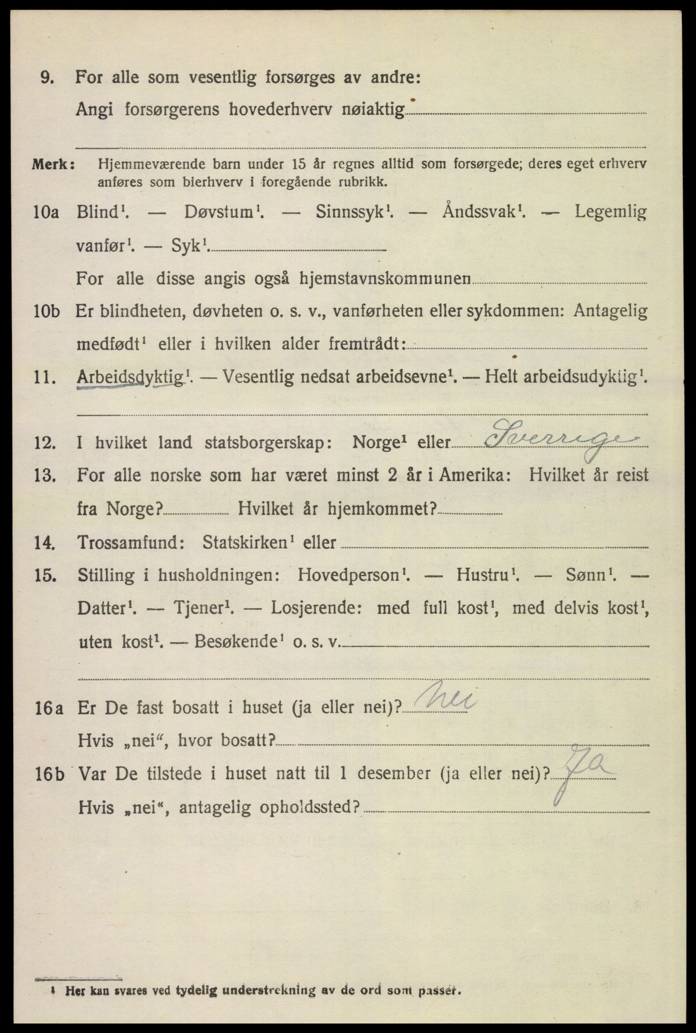 SAH, 1920 census for Våler (Hedmark), 1920, p. 4442