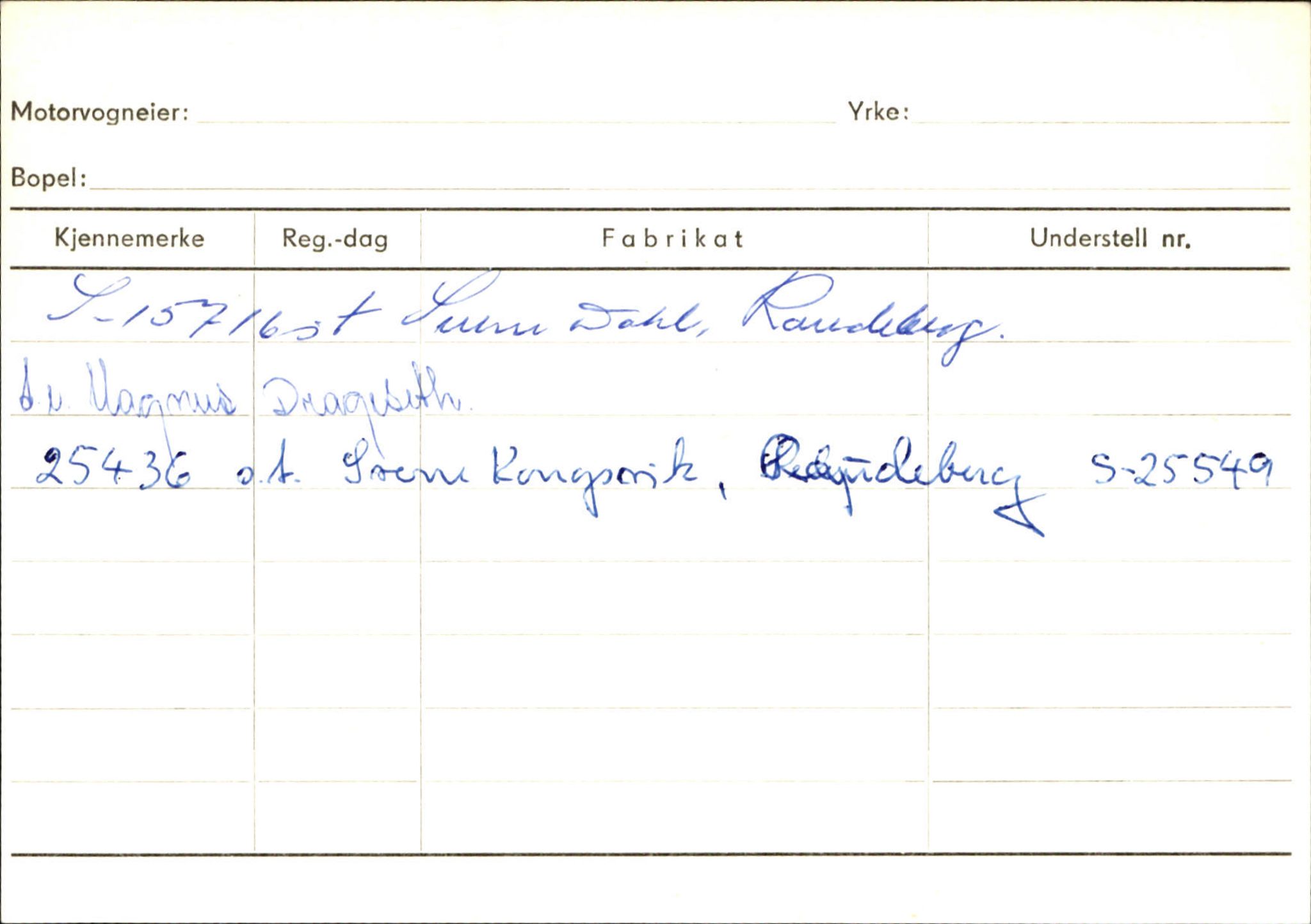 Statens vegvesen, Sogn og Fjordane vegkontor, AV/SAB-A-5301/4/F/L0144: Registerkort Vågsøy A-R, 1945-1975, p. 1291