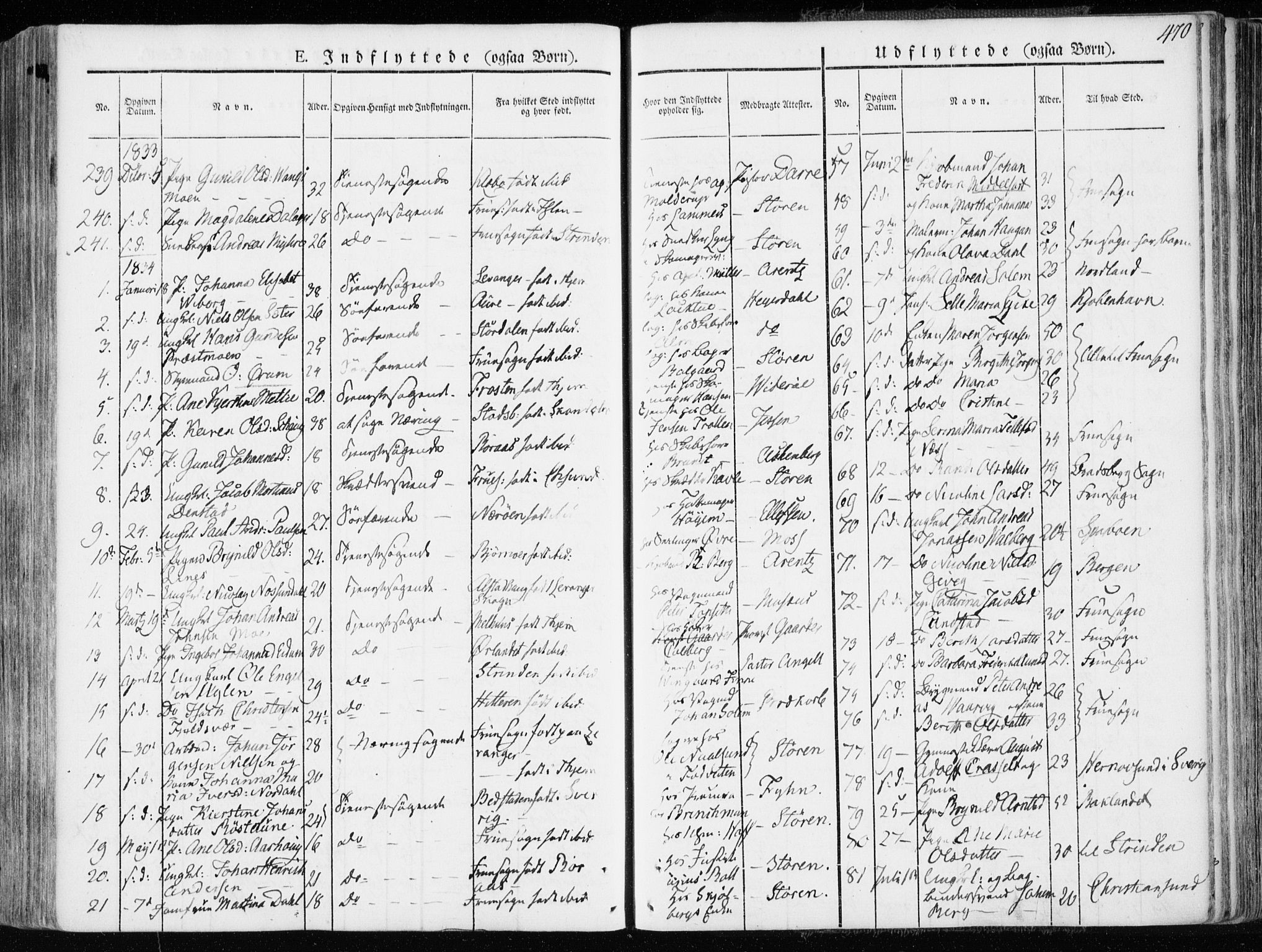 Ministerialprotokoller, klokkerbøker og fødselsregistre - Sør-Trøndelag, AV/SAT-A-1456/601/L0047: Parish register (official) no. 601A15, 1831-1839, p. 470