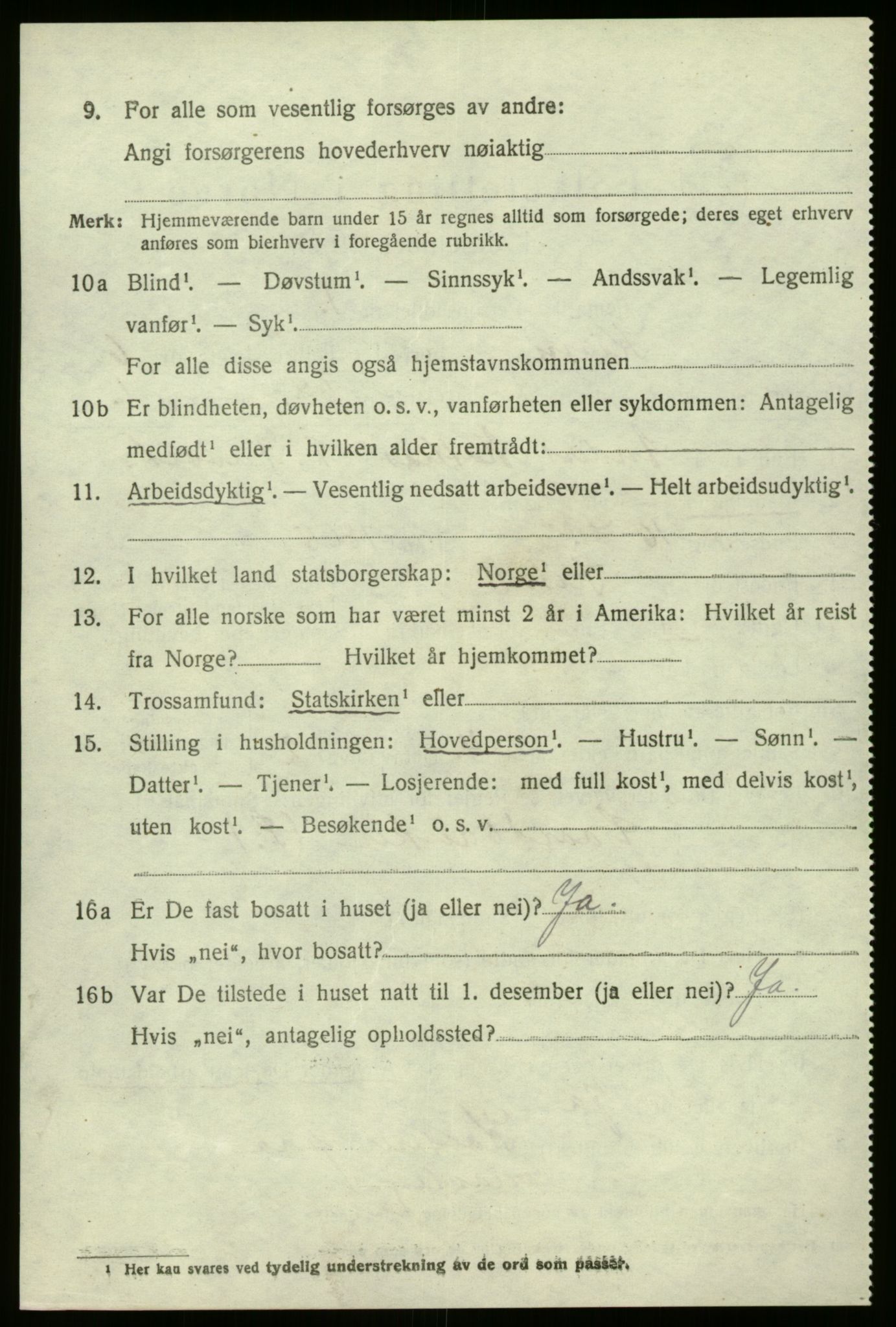 SAB, 1920 census for Kinn, 1920, p. 8398