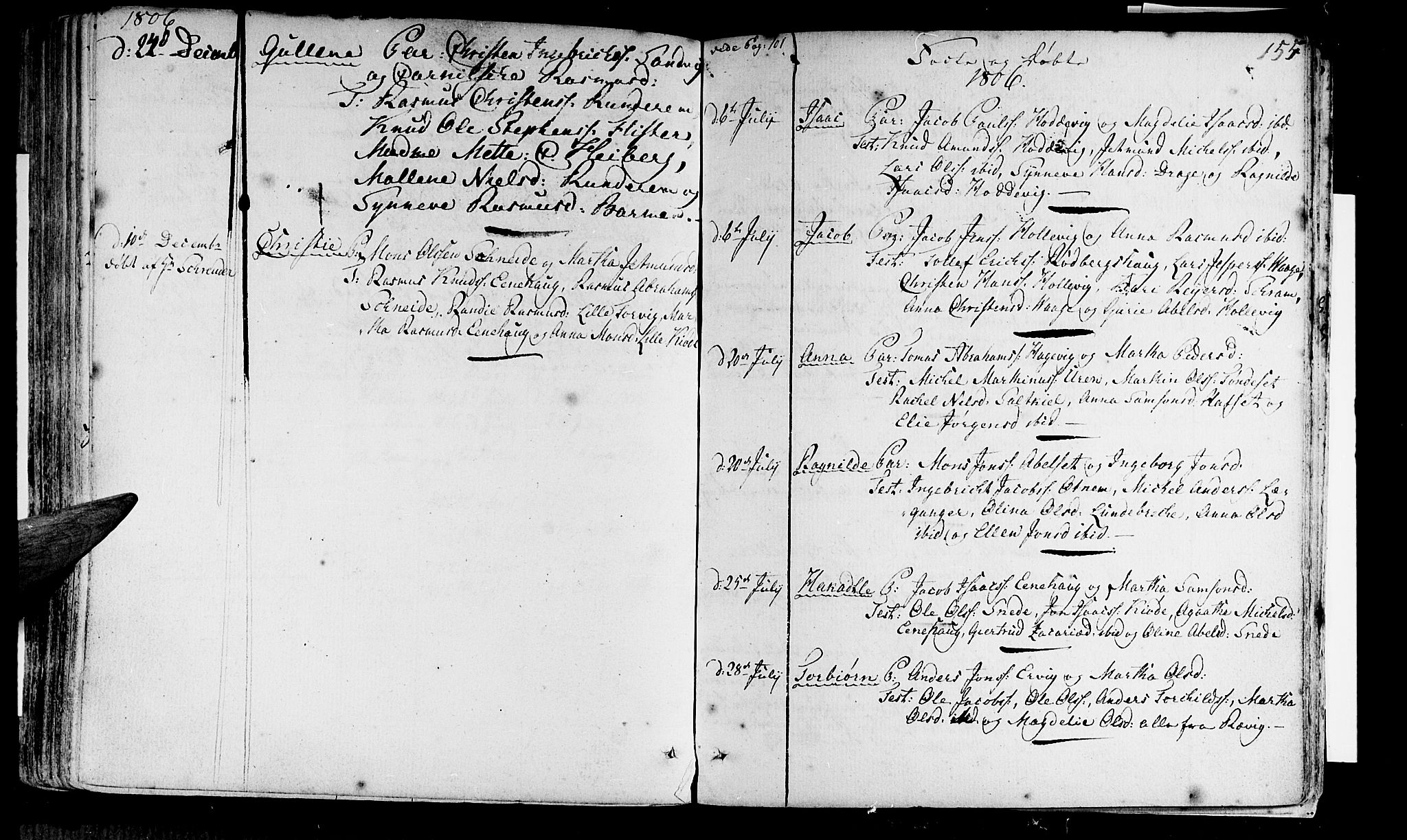 Selje sokneprestembete, AV/SAB-A-99938/H/Ha/Haa/Haaa: Parish register (official) no. A 6, 1782-1806, p. 155