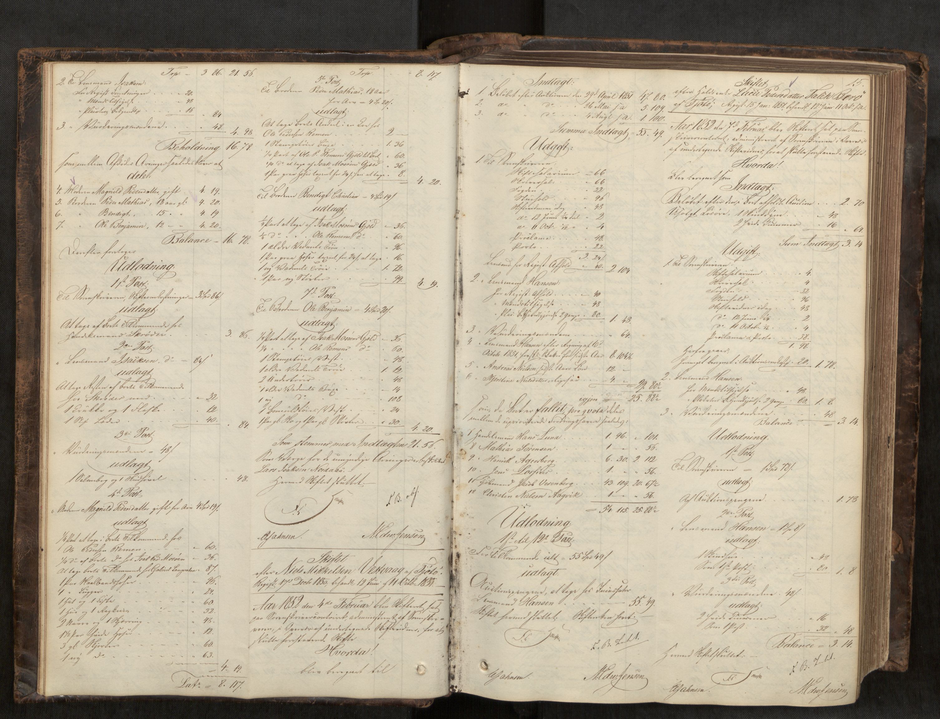 Helgeland sorenskriveri, AV/SAT-A-0004/3/3A/L0107: Skifteprotokoll 52, 1851-1859, p. 15
