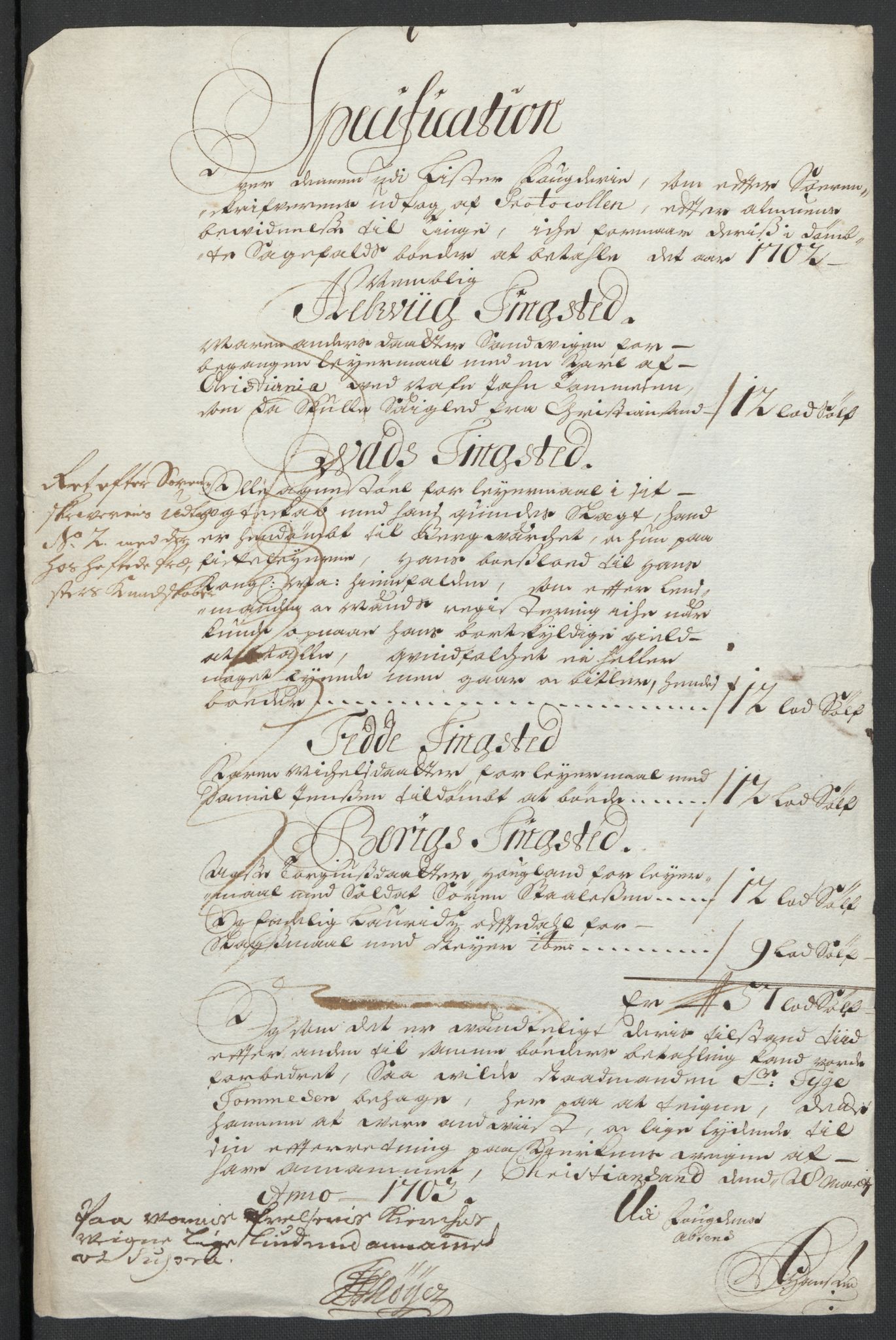 Rentekammeret inntil 1814, Reviderte regnskaper, Fogderegnskap, AV/RA-EA-4092/R43/L2549: Fogderegnskap Lista og Mandal, 1701-1702, p. 244