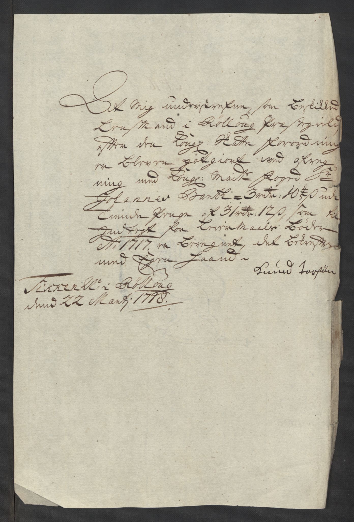 Rentekammeret inntil 1814, Reviderte regnskaper, Fogderegnskap, AV/RA-EA-4092/R24/L1593: Fogderegnskap Numedal og Sandsvær, 1717, p. 310