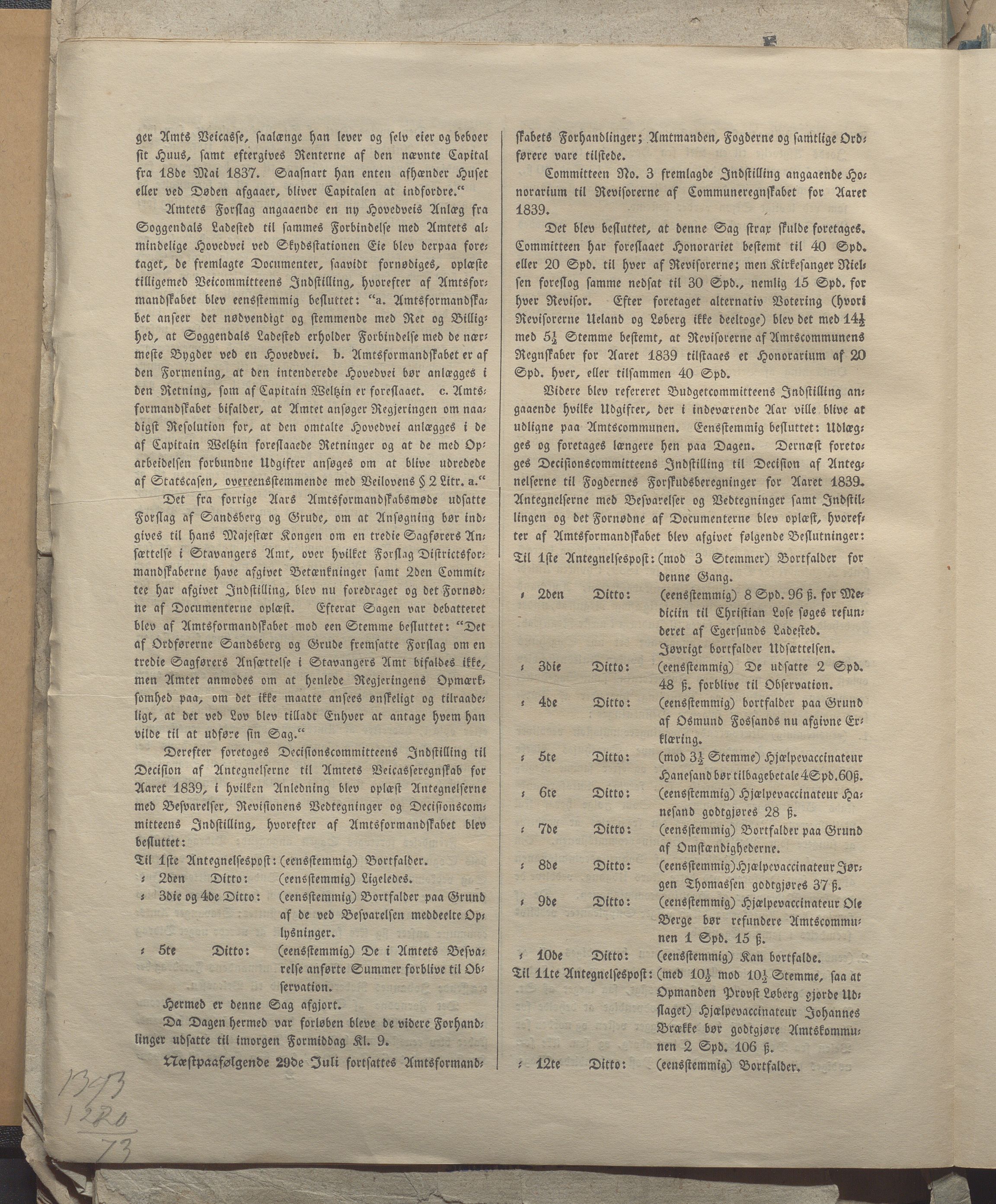 Rogaland fylkeskommune - Fylkesrådmannen , IKAR/A-900/A, 1838-1848, p. 60