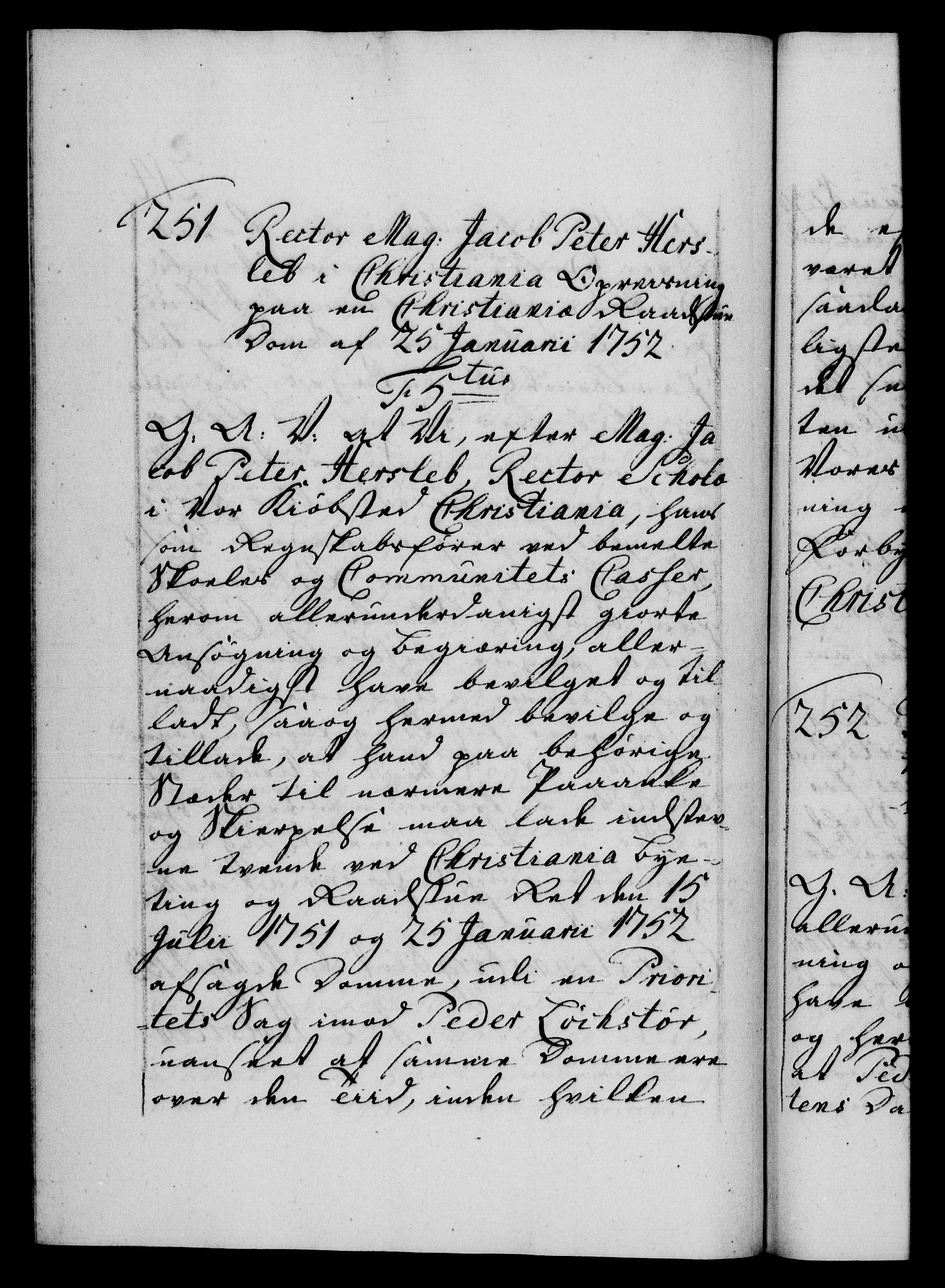 Danske Kanselli 1572-1799, AV/RA-EA-3023/F/Fc/Fca/Fcaa/L0038: Norske registre, 1753-1754, p. 214b