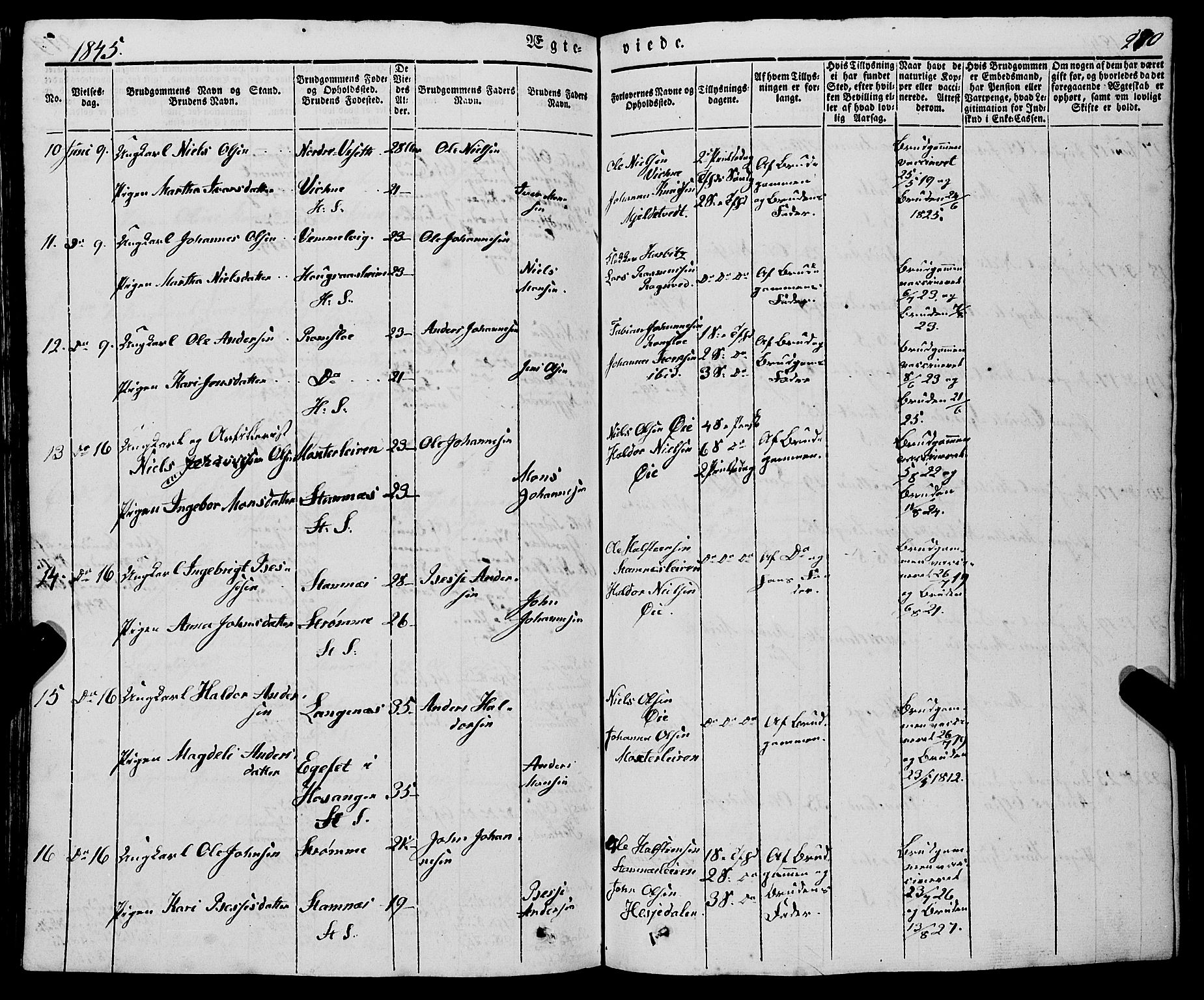 Haus sokneprestembete, AV/SAB-A-75601/H/Haa: Parish register (official) no. A 15, 1838-1847, p. 280