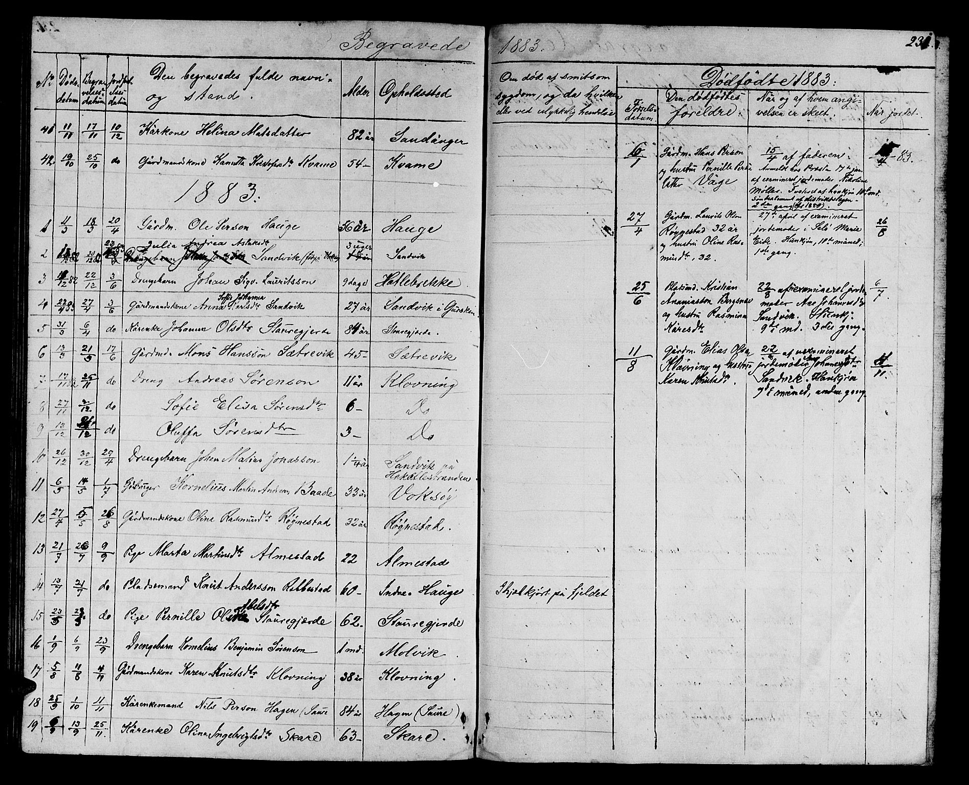 Ministerialprotokoller, klokkerbøker og fødselsregistre - Møre og Romsdal, AV/SAT-A-1454/503/L0047: Parish register (copy) no. 503C02, 1854-1884, p. 231