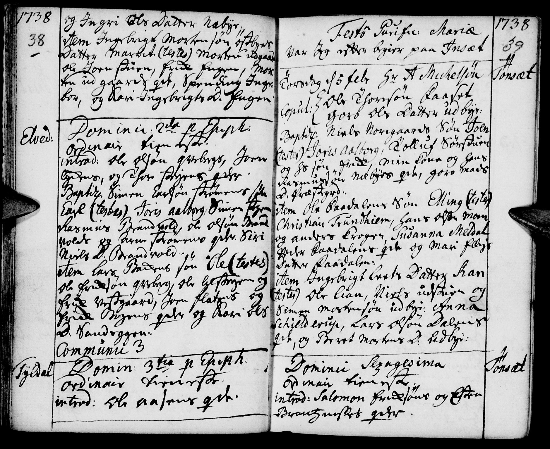 Tynset prestekontor, AV/SAH-PREST-058/H/Ha/Haa/L0002: Parish register (official) no. 2, 1737-1767, p. 38-39