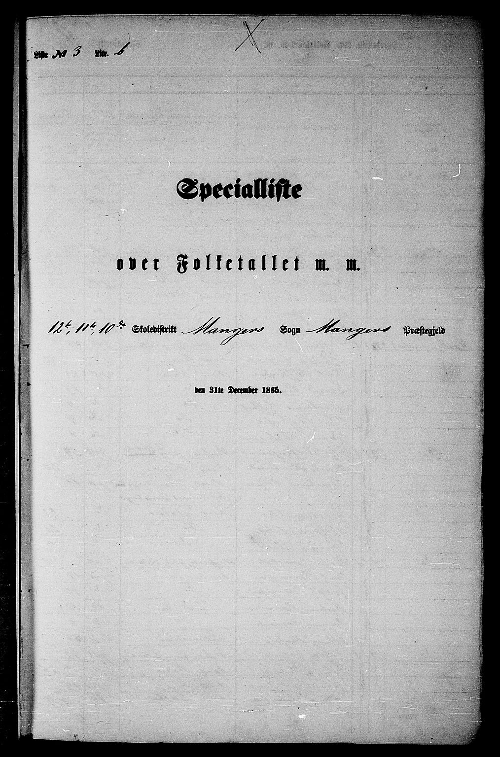 RA, 1865 census for Manger, 1865, p. 66