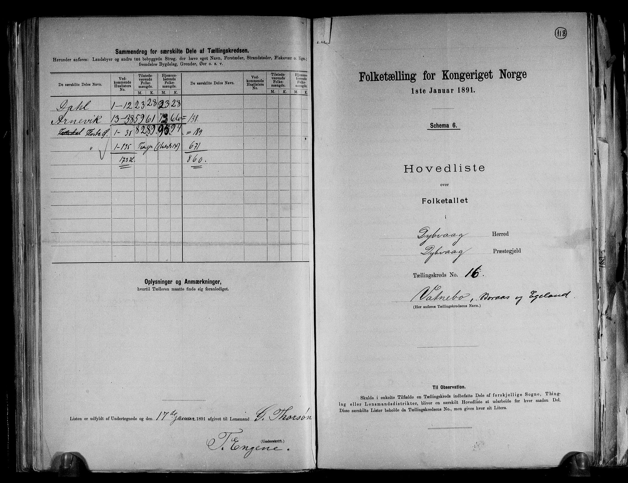 RA, 1891 census for 0915 Dypvåg, 1891, p. 40