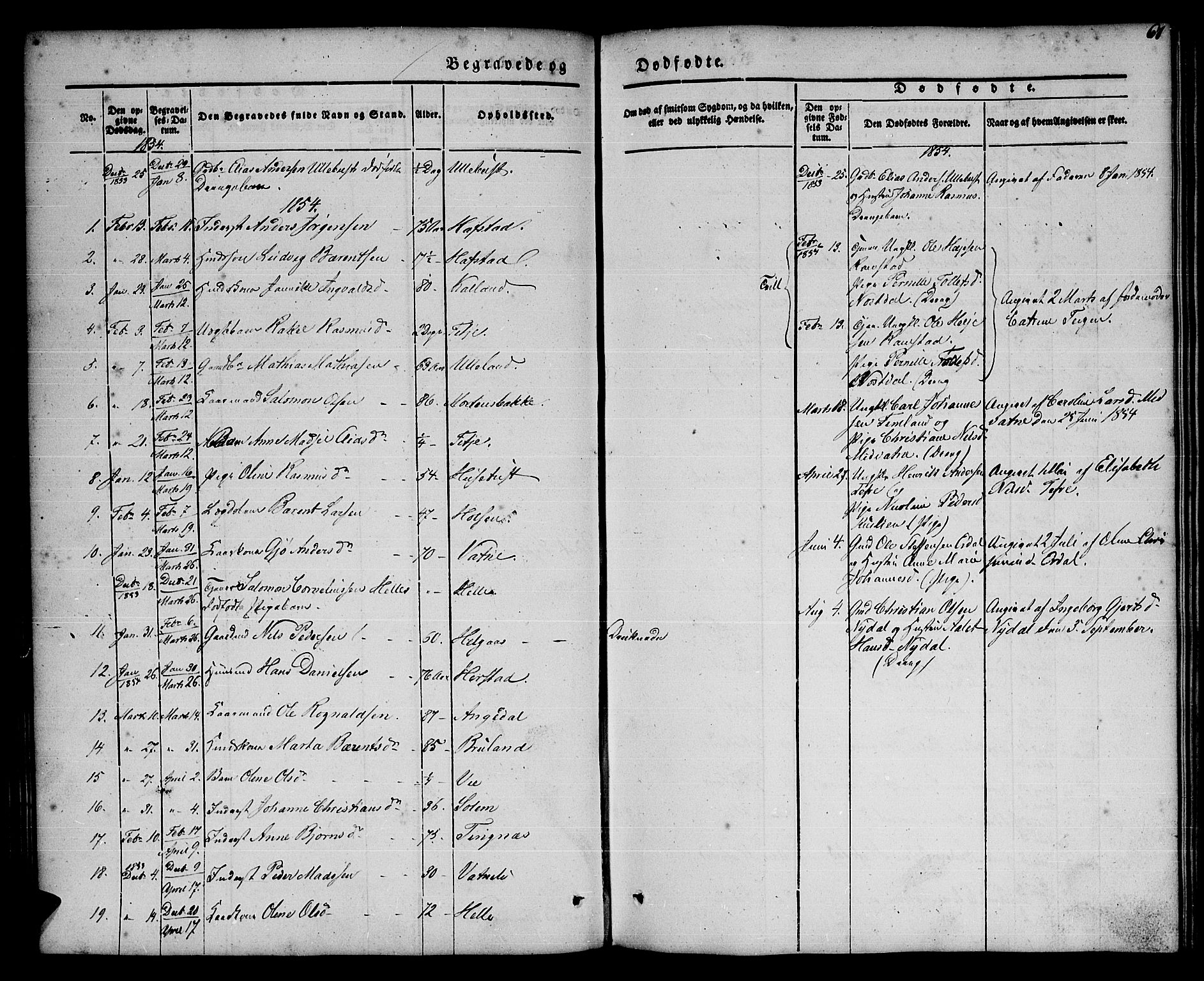 Førde sokneprestembete, SAB/A-79901/H/Haa/Haaa/L0008: Parish register (official) no. A 8, 1843-1860, p. 67