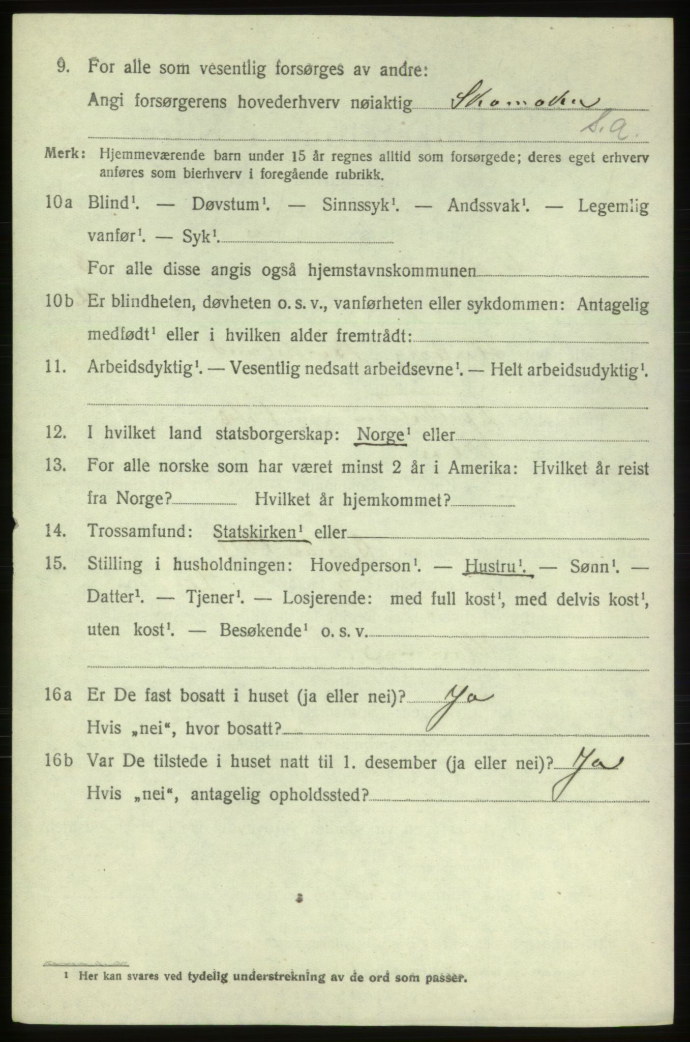 SAB, 1920 census for Vikebygd, 1920, p. 1170