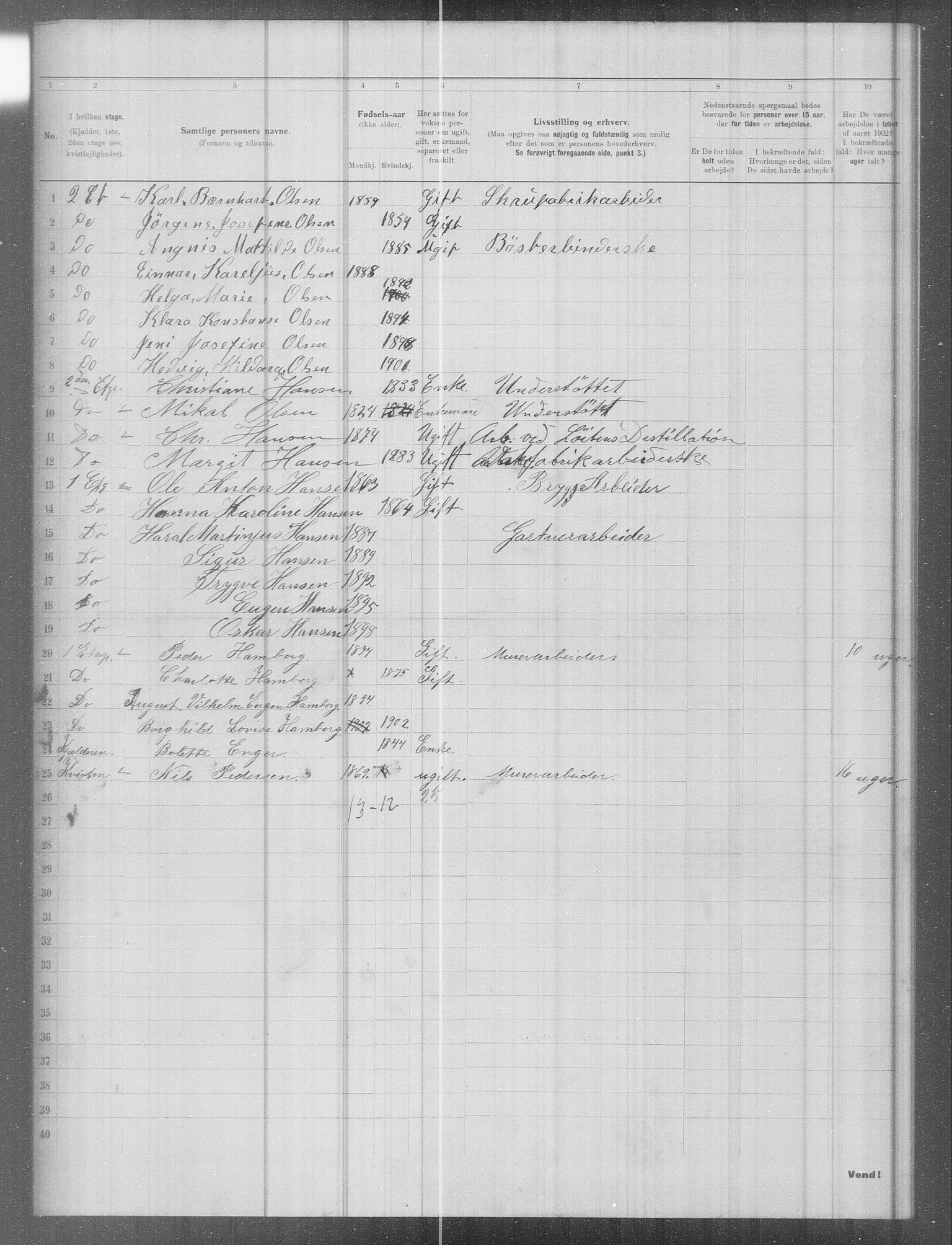 OBA, Municipal Census 1902 for Kristiania, 1902, p. 9083